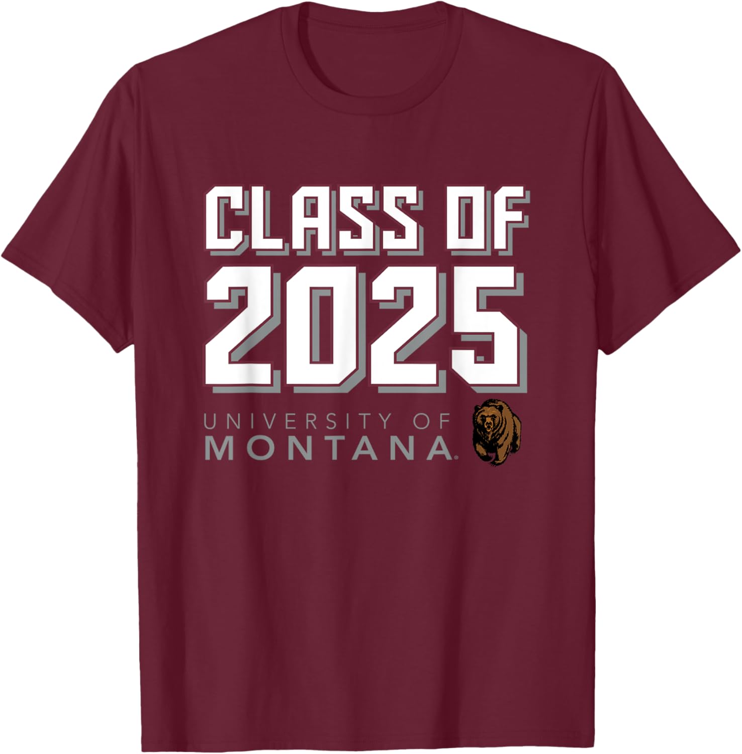 University of Montana Grizzlies Class of 2025 T-Shirt for Sports Fans - 1
