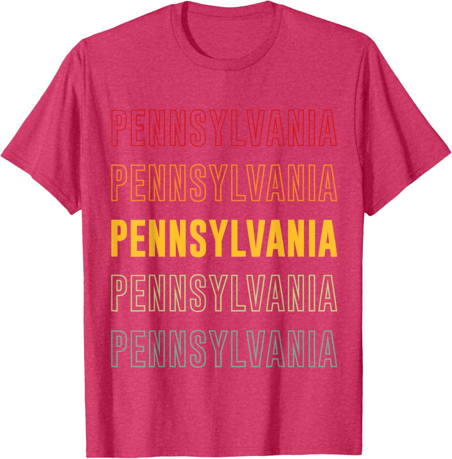 Vibrant Pennsylvania Rainbow T-Shirt for Stylish Comfort and Fun Fashion - 20