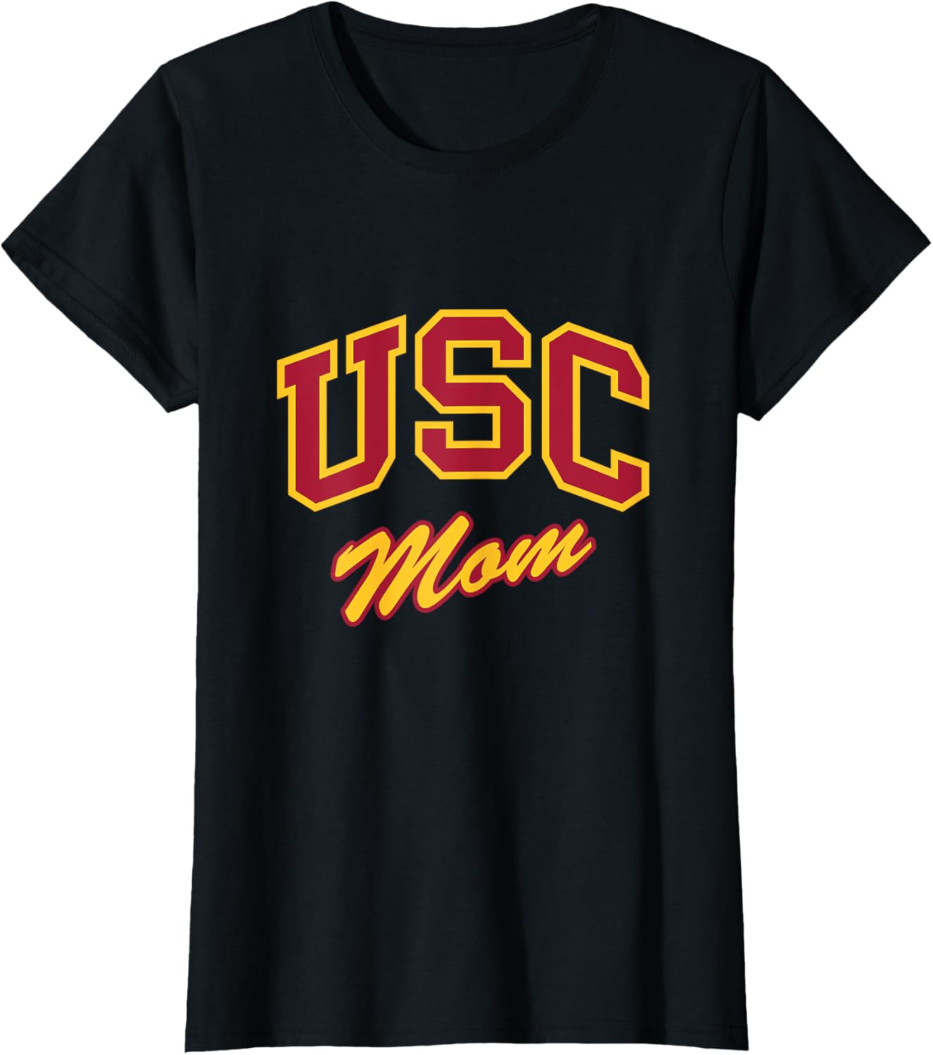 USC Mom Retro Script T-Shirt Perfect for Sports and Outdoor Activities - 18
