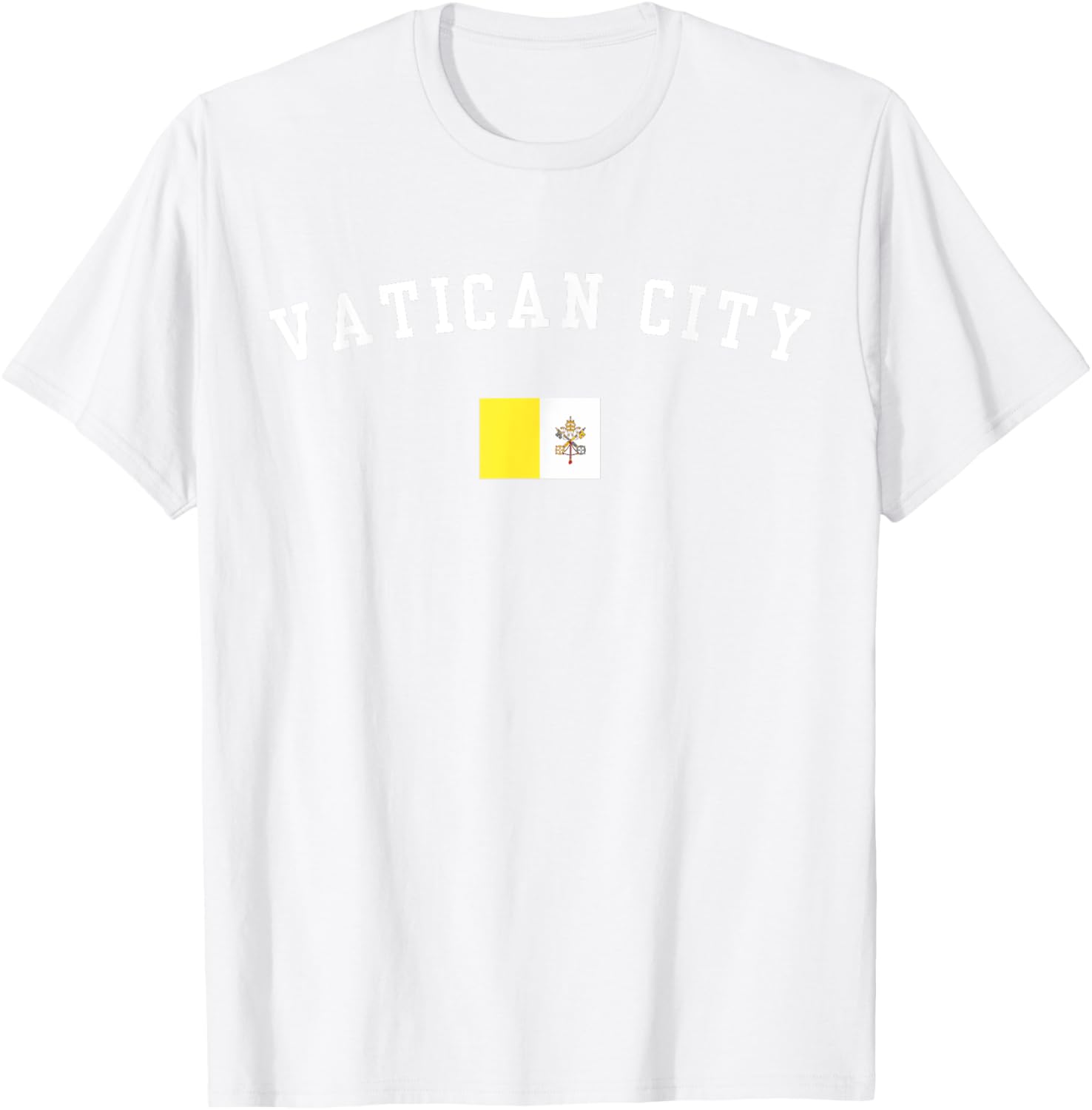 Vatican City Flag Souvenir T-Shirt Perfect for Travel and Adventure - 2