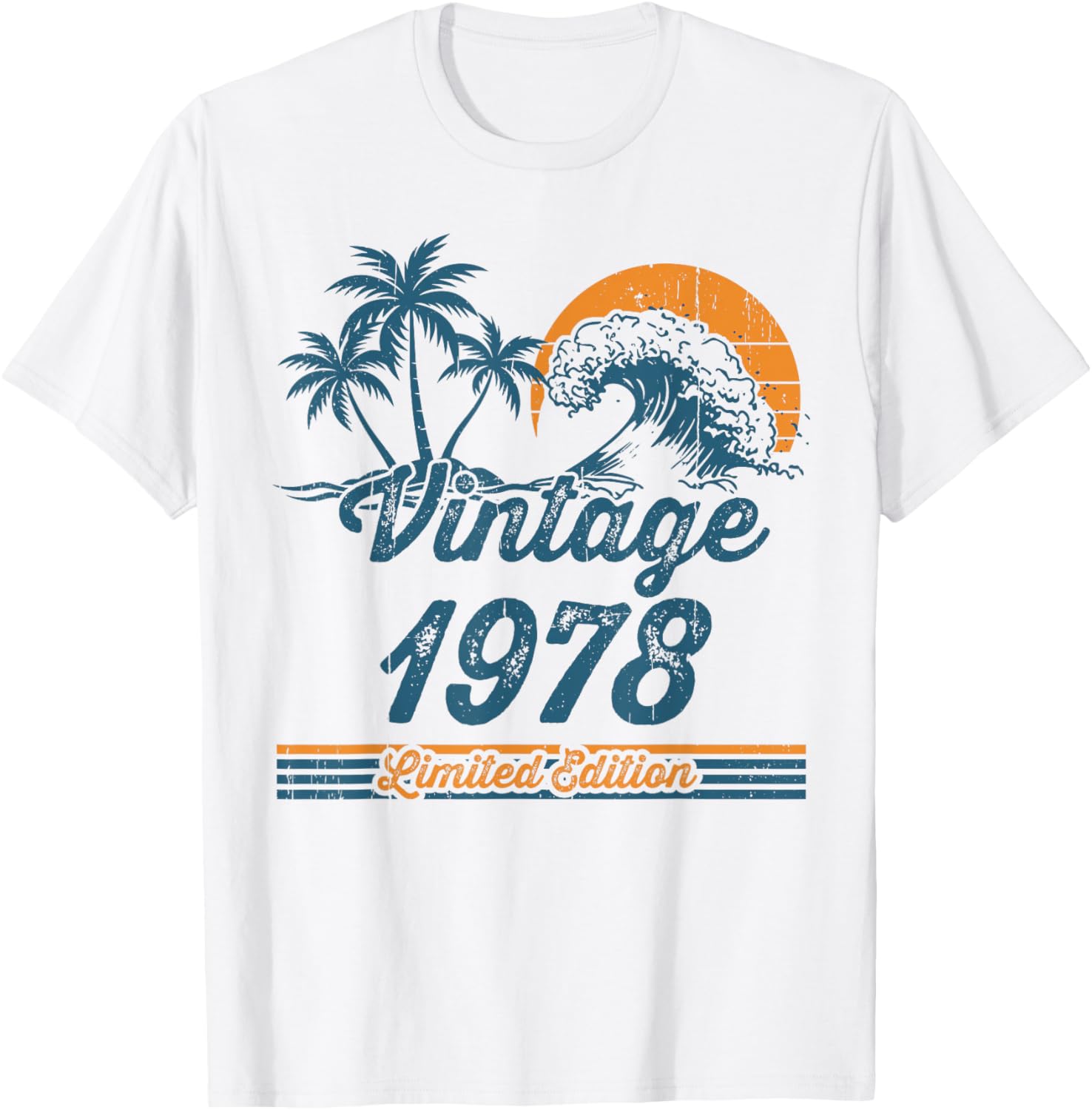 Vintage 1978 Limited Edition Retro Sunset 47th Birthday T-Shirt - 1