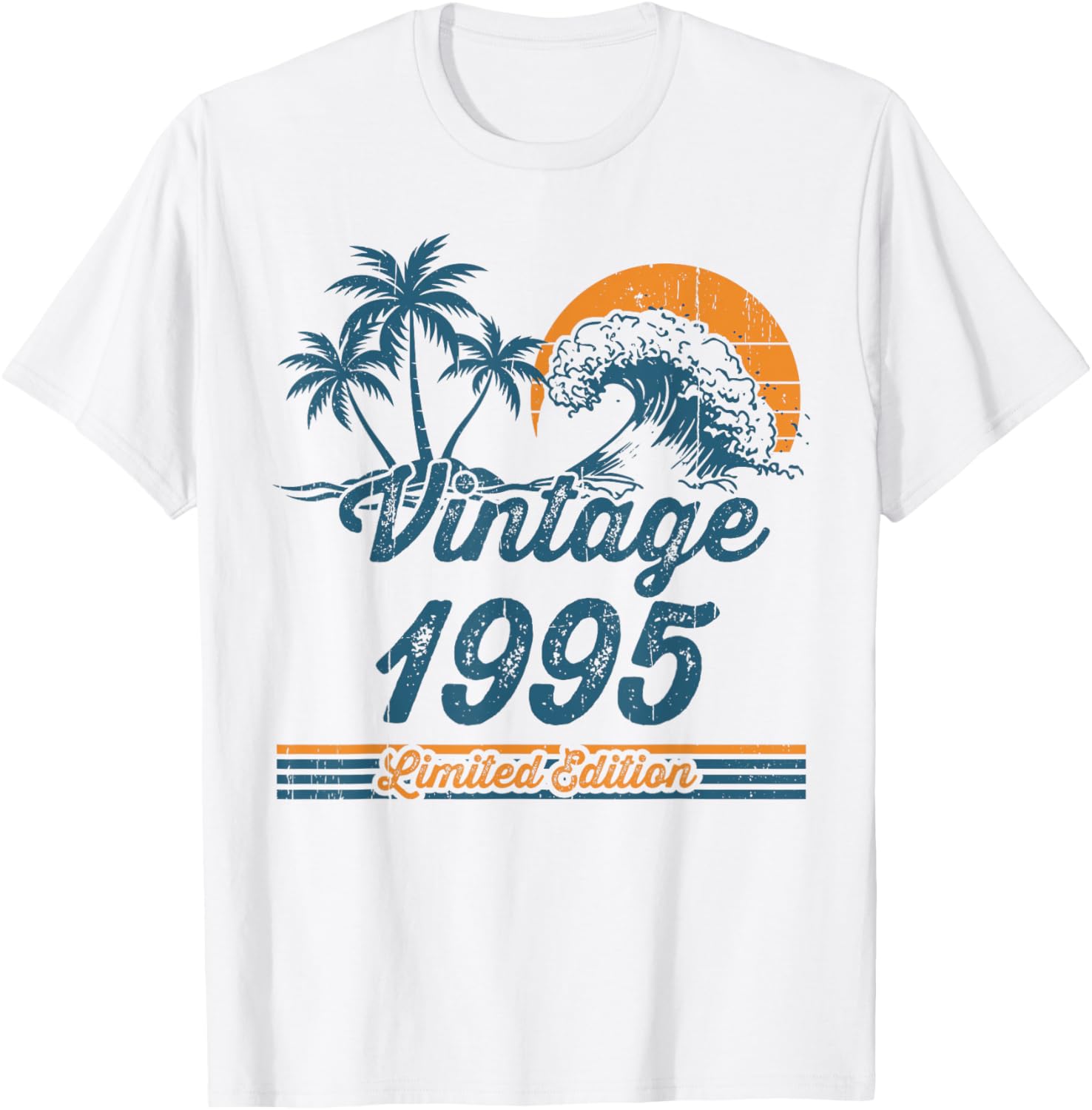 Vintage 1995 Limited Edition Retro Sunset T-Shirt for 30th Birthday Celebration - 1