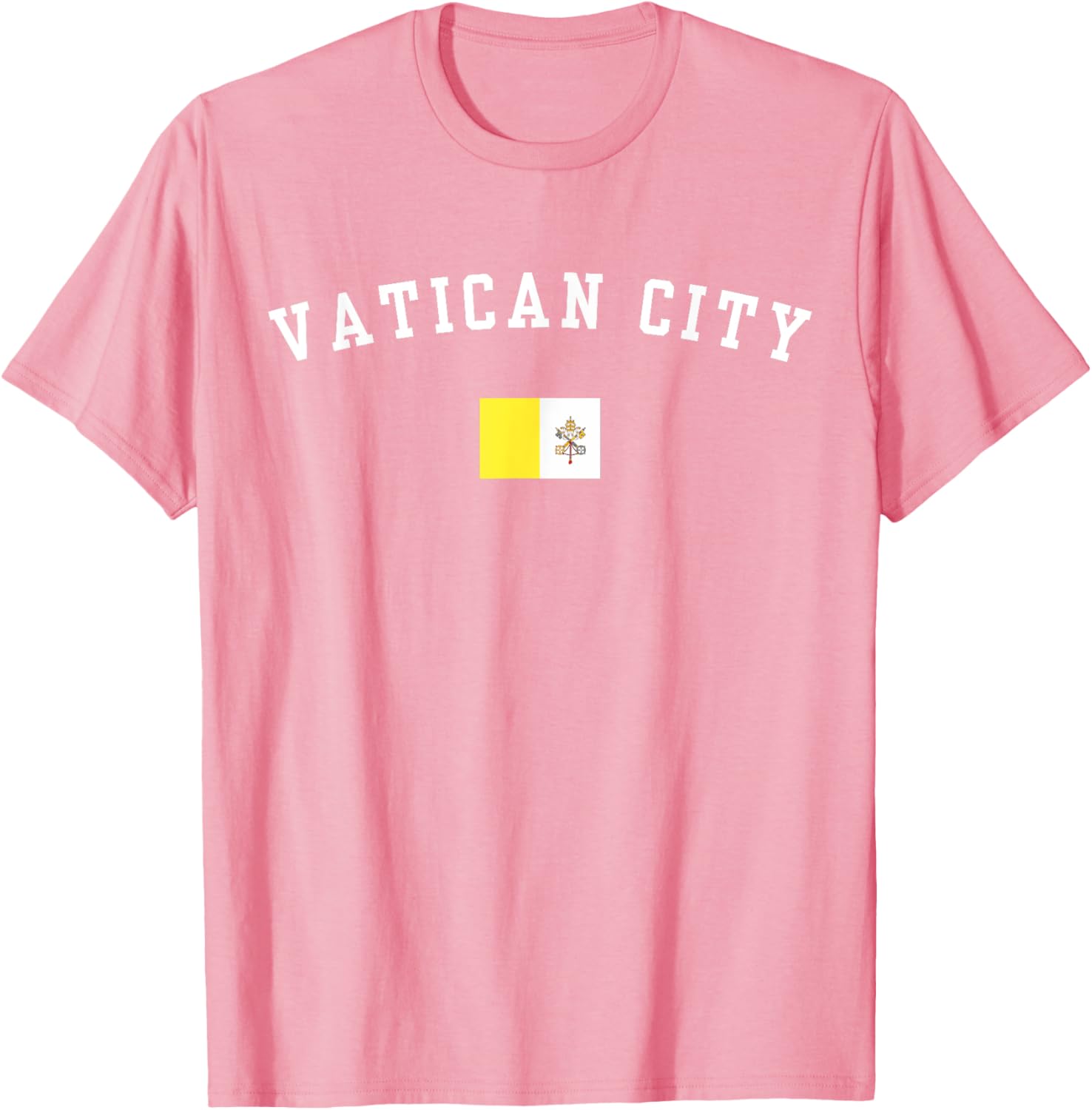Vatican City Flag Souvenir T-Shirt Perfect for Travel and Adventure - 1