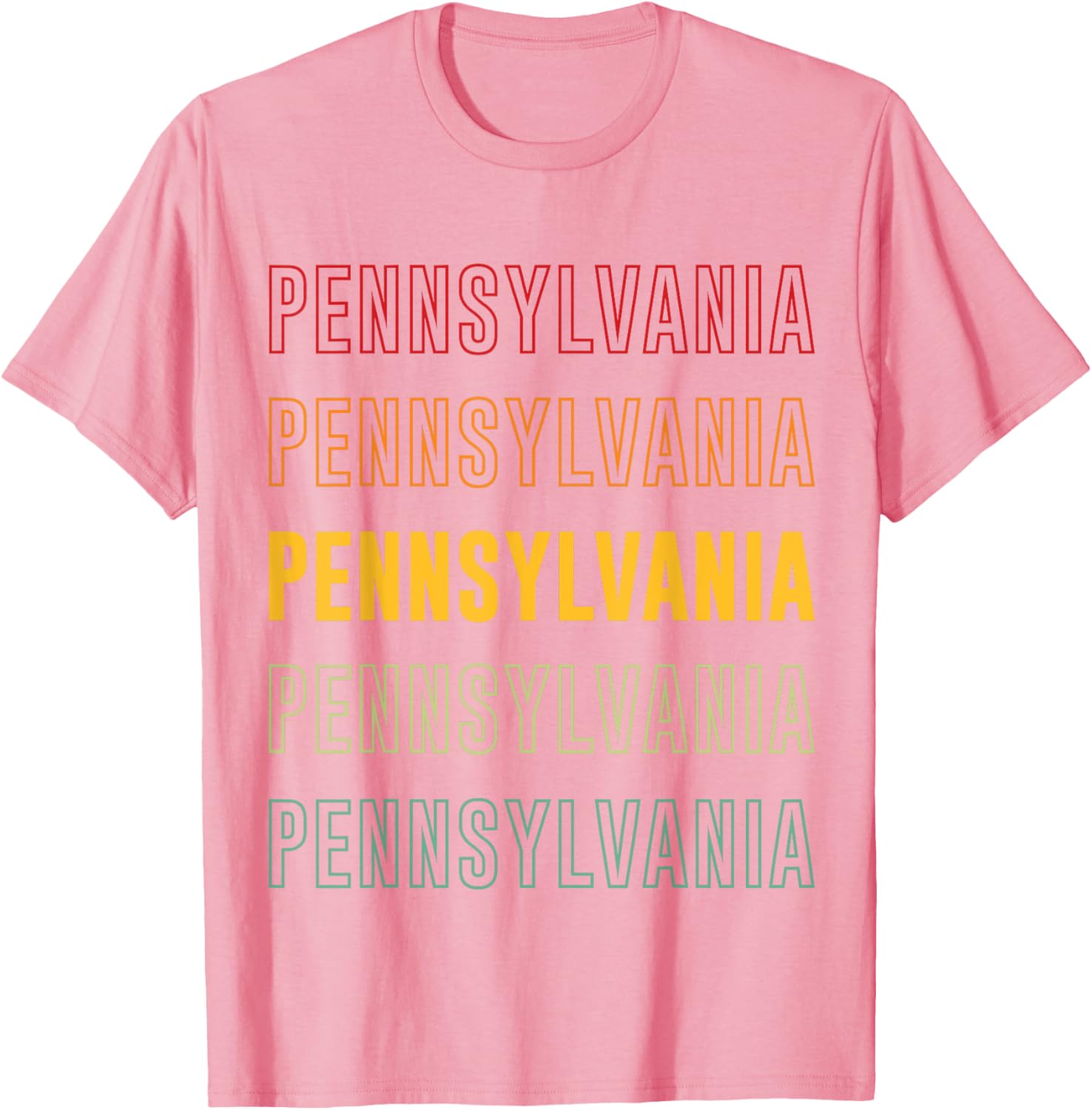 Vibrant Pennsylvania Rainbow T-Shirt for Stylish Comfort and Fun Fashion - 18