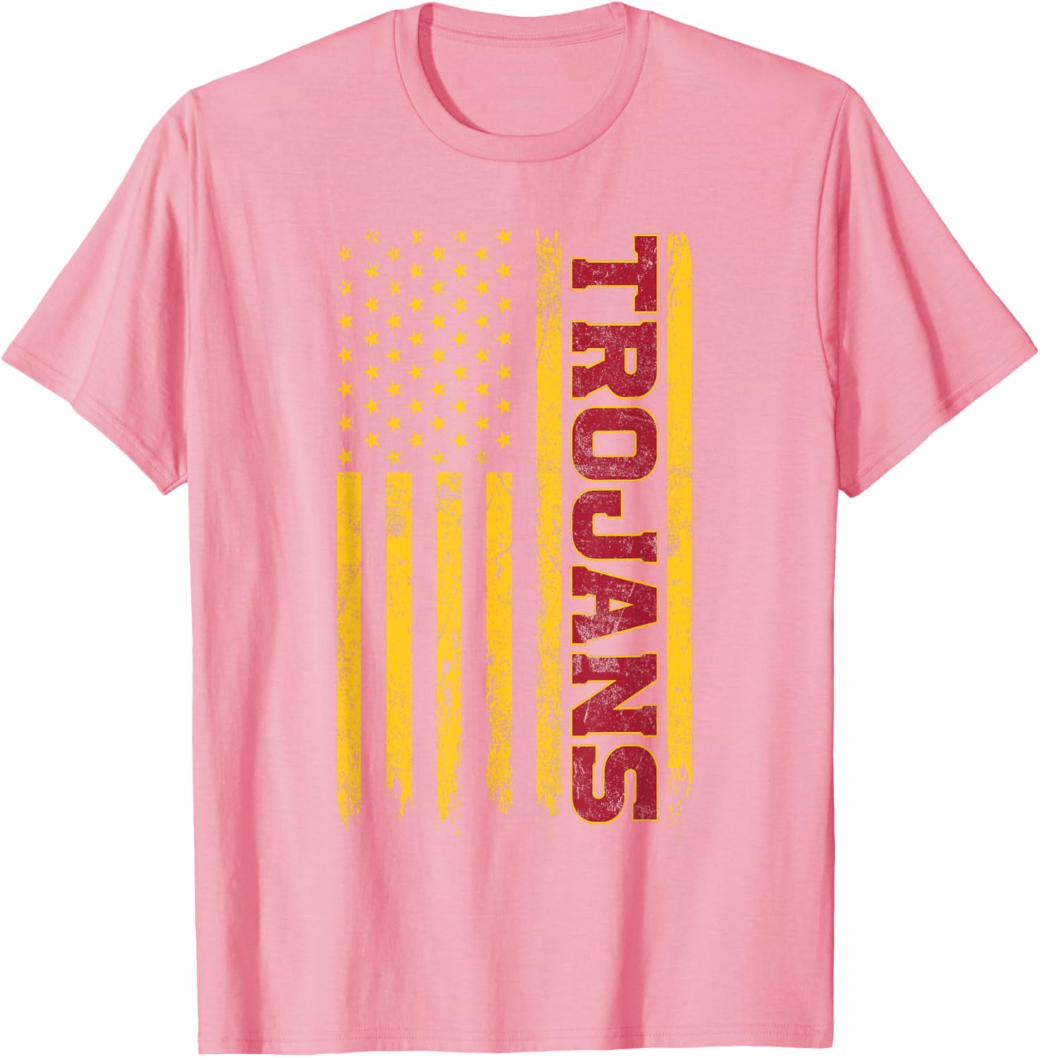 USC Trojans American Flag T-Shirt for Sports Fans and Outdoors Fun - 17