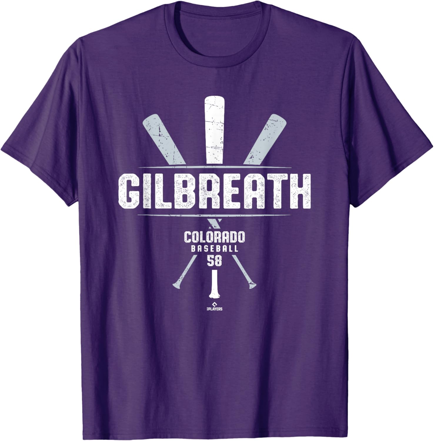 Vintage Baseball Bat Gameday T-Shirt featuring Lucas Gilbreath Colorado - 1