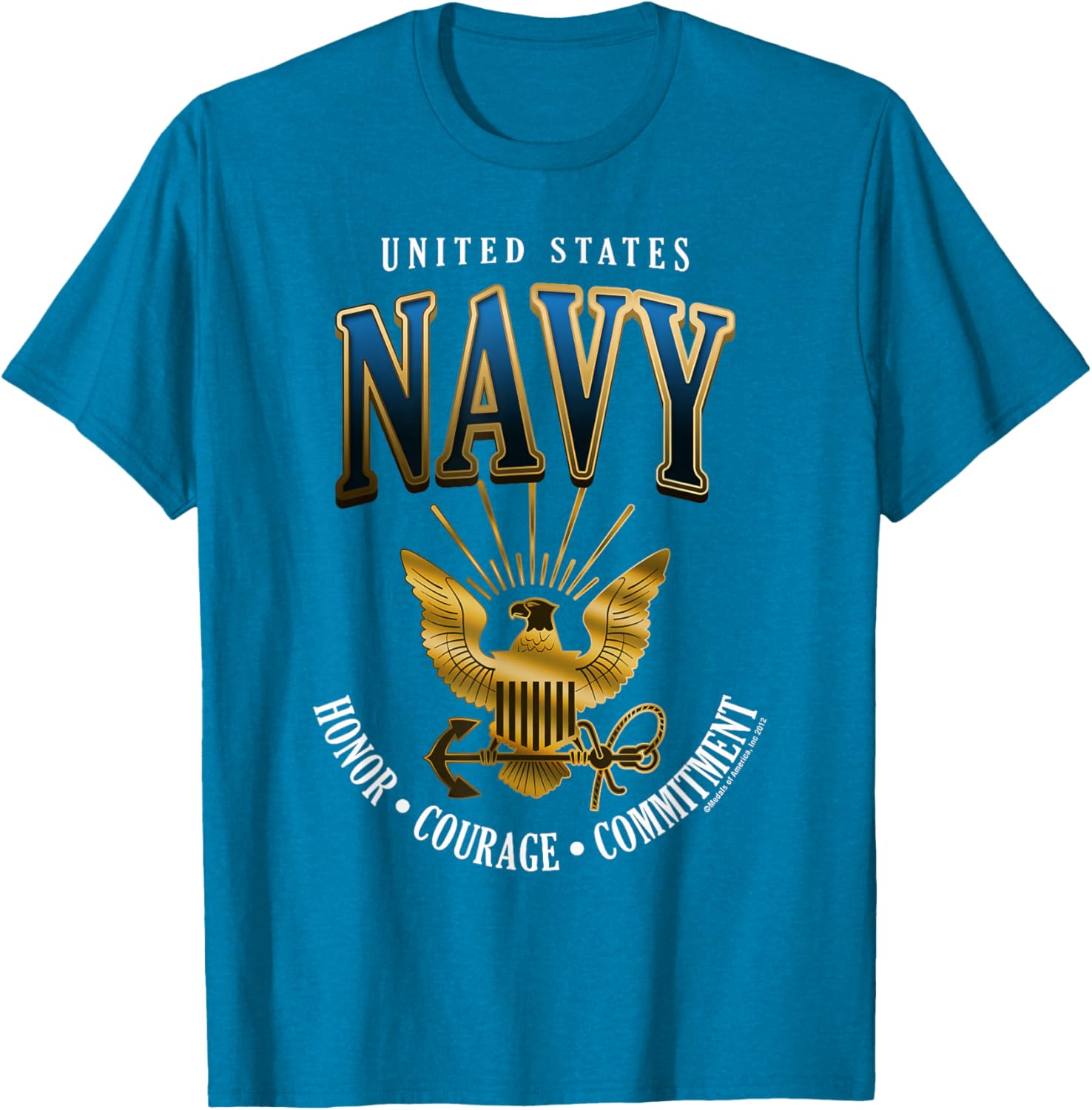 United States Navy Honor Courage Commitment T-Shirt for Proud Fans - 9