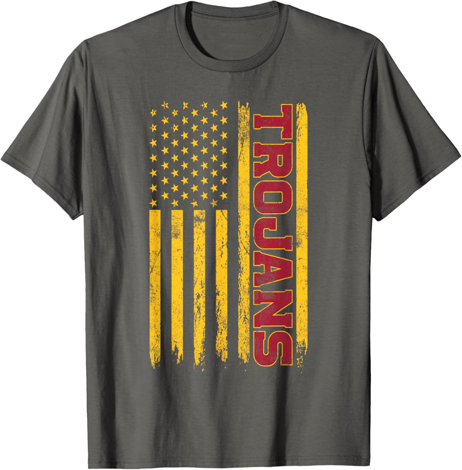USC Trojans American Flag T-Shirt for Sports Fans and Outdoors Fun - 18
