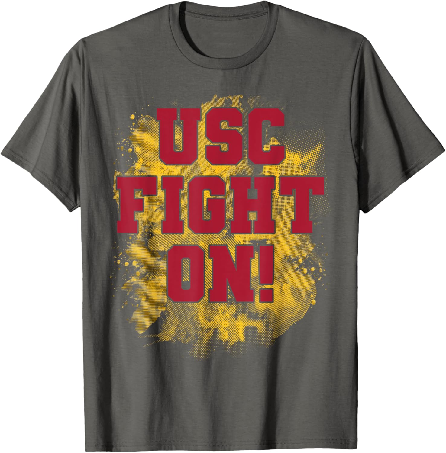 USC Fight On Distressed T-Shirt for Fans of the University of Southern California - 1