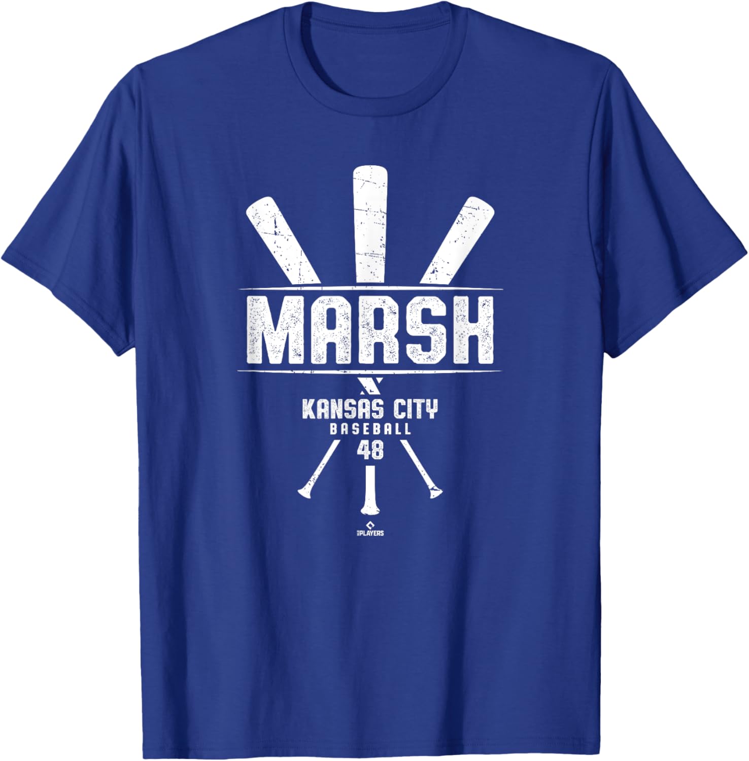 Vintage Baseball Bat Gameday T-Shirt for Alec Marsh Kansas City Fans - 1