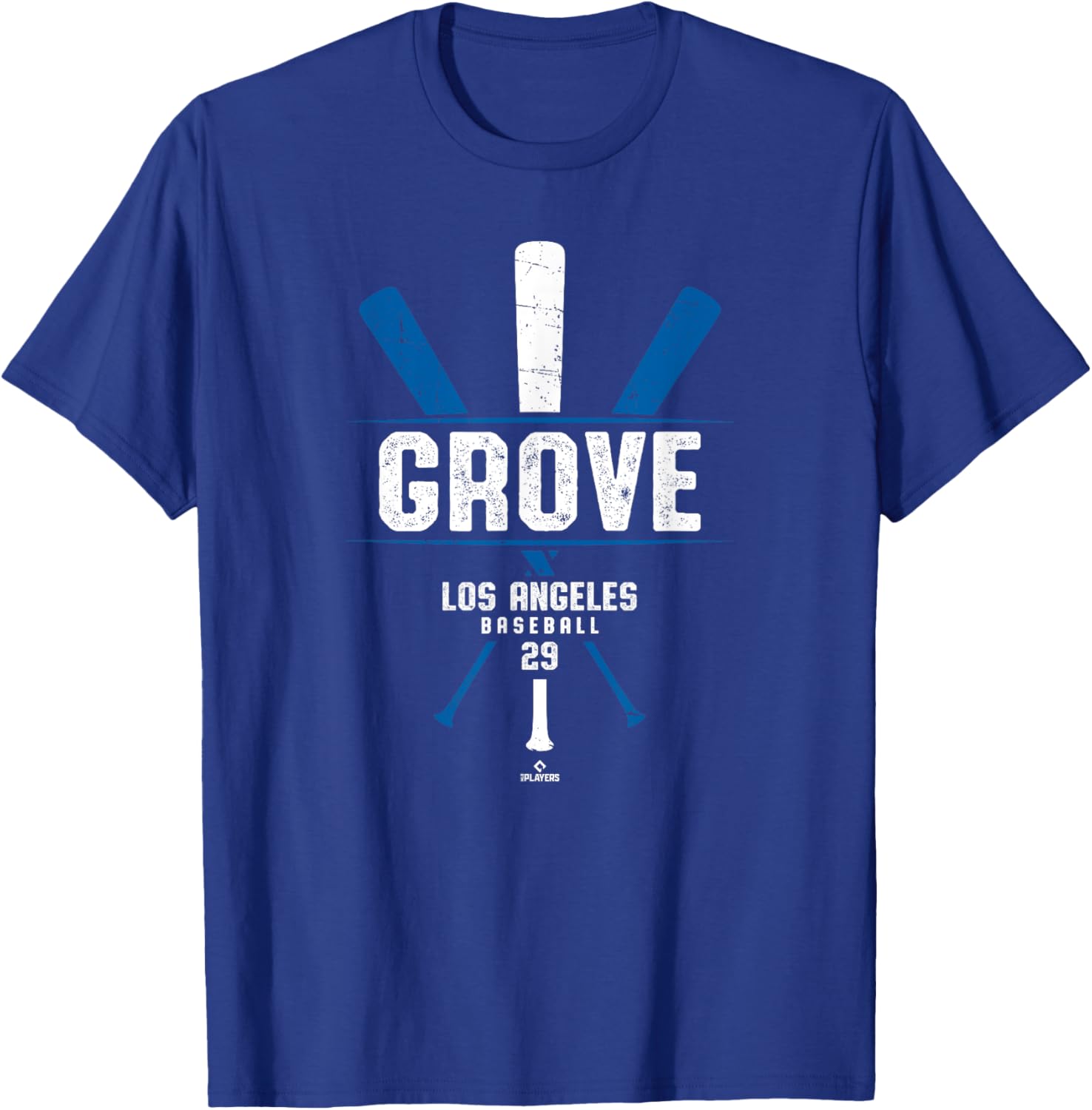 Vintage Baseball Bat Gameday Michael Grove T-Shirt for Los Angeles Fans - 1
