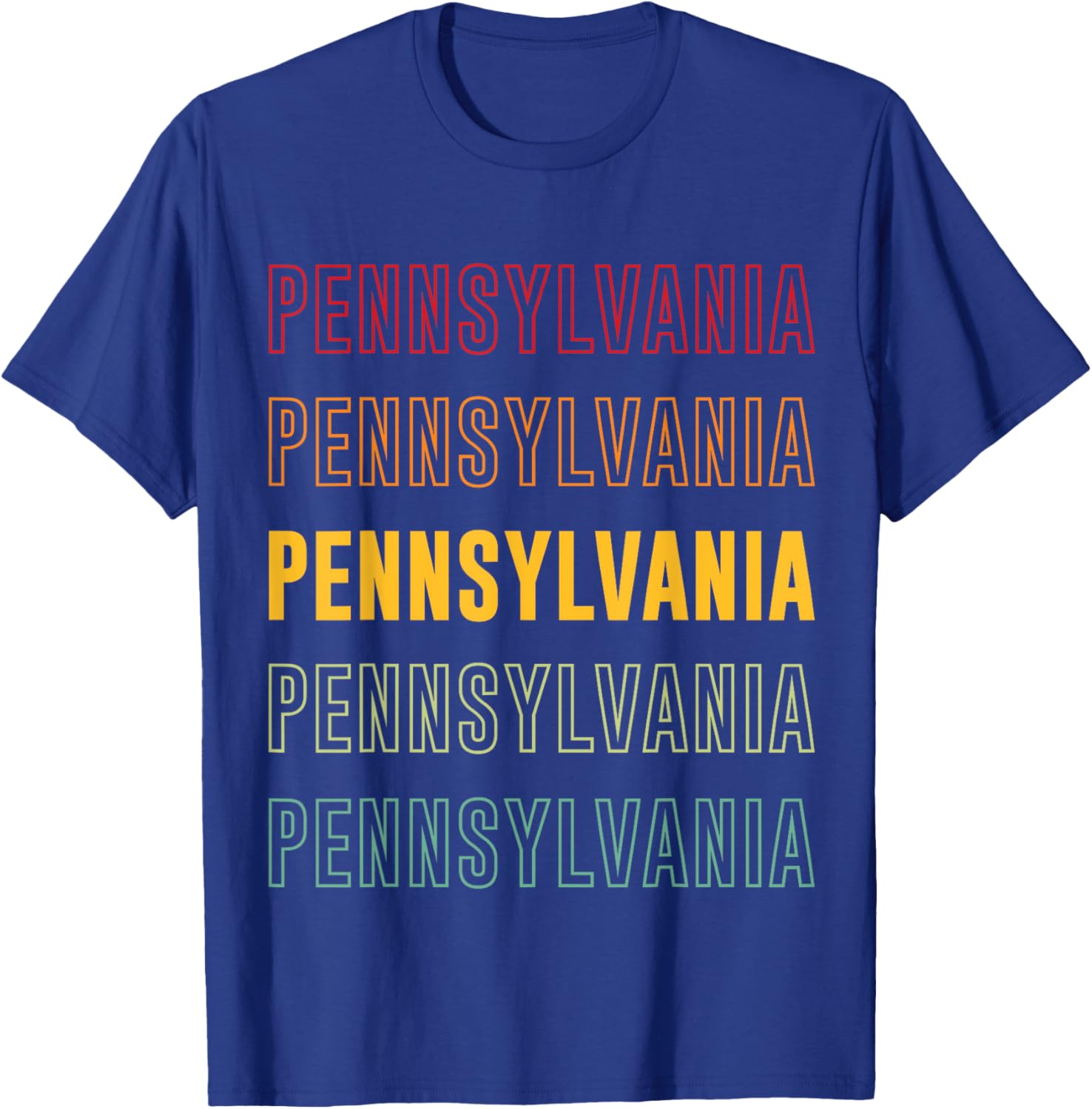 Vibrant Pennsylvania Rainbow T-Shirt for Stylish Comfort and Fun Fashion - 27