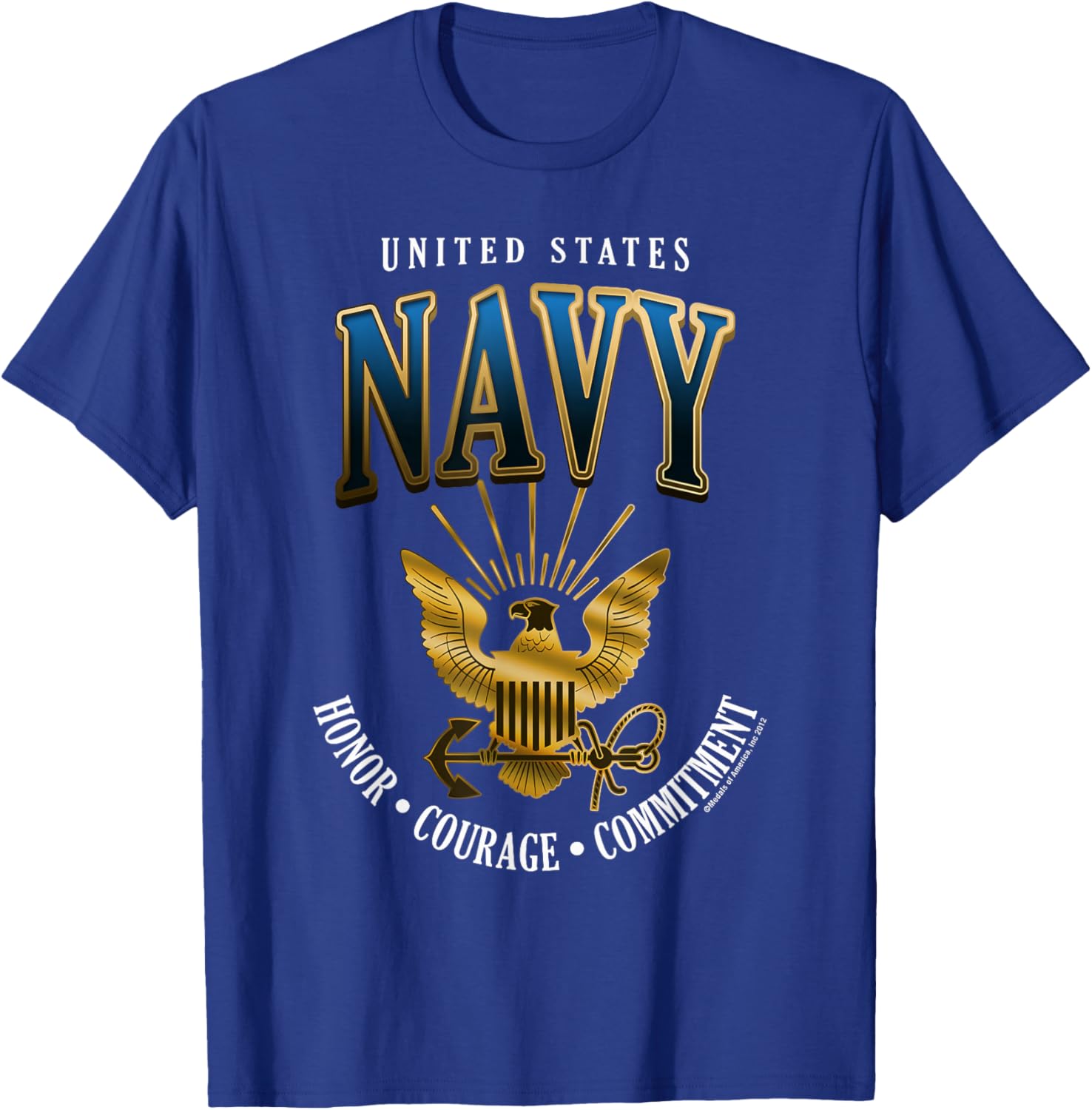 United States Navy Honor Courage Commitment T-Shirt for Proud Fans - 5