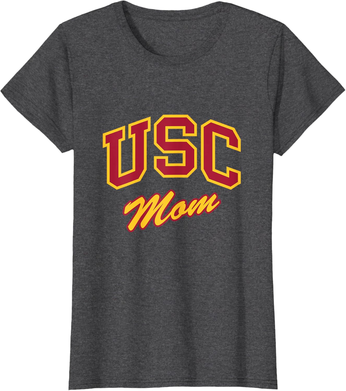 USC Mom Retro Script T-Shirt Perfect for Sports and Outdoor Activities - 11