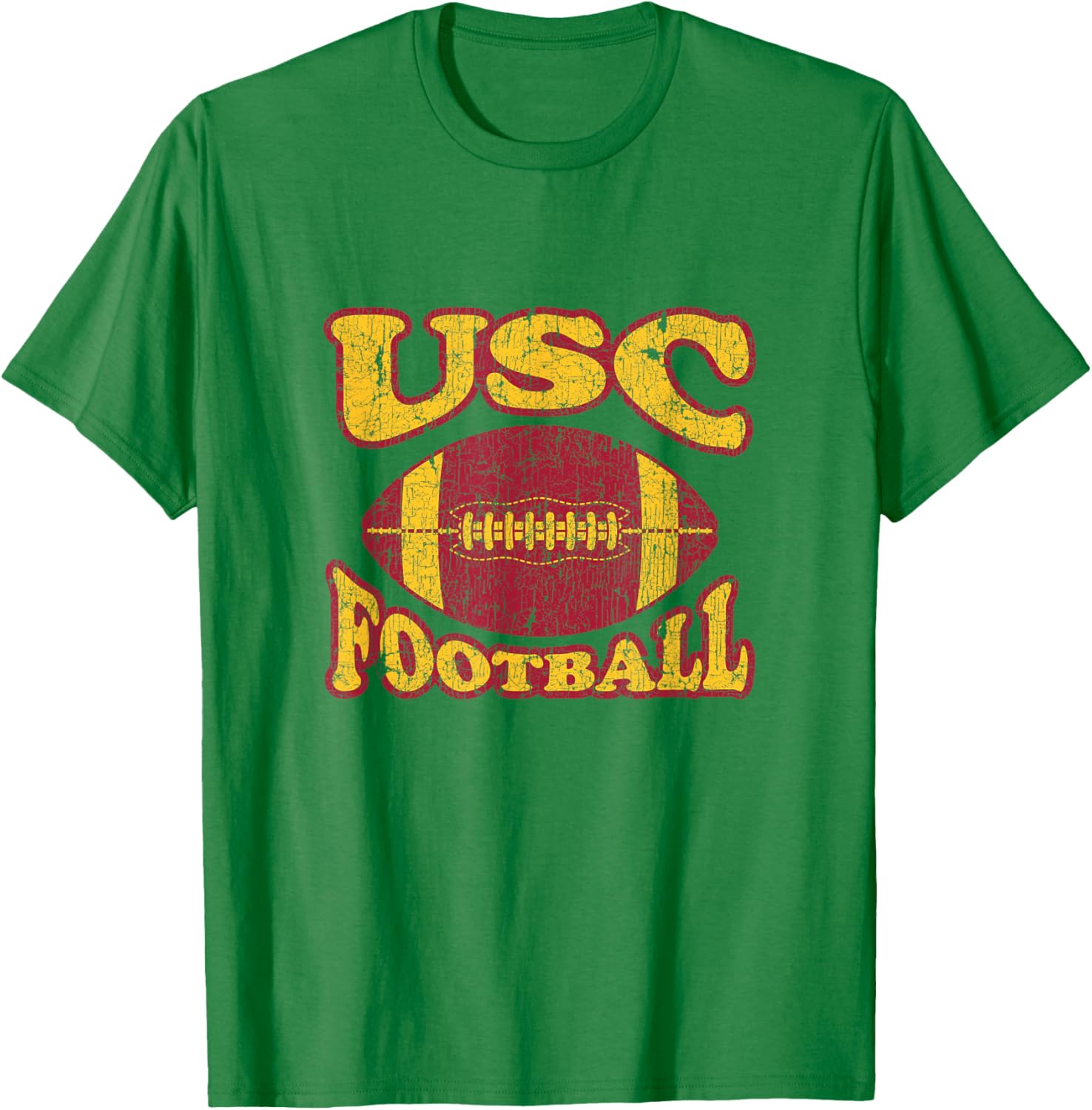 USC Trojans Distressed Retro Style Football T-Shirt for Fans - 6