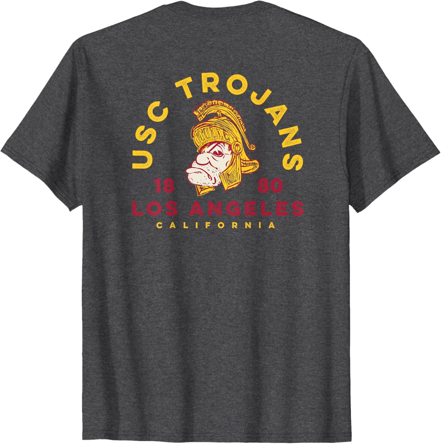 USC Trojans Tommy Sketch Gold Cardinal T-Shirt for Sports Fans - 4