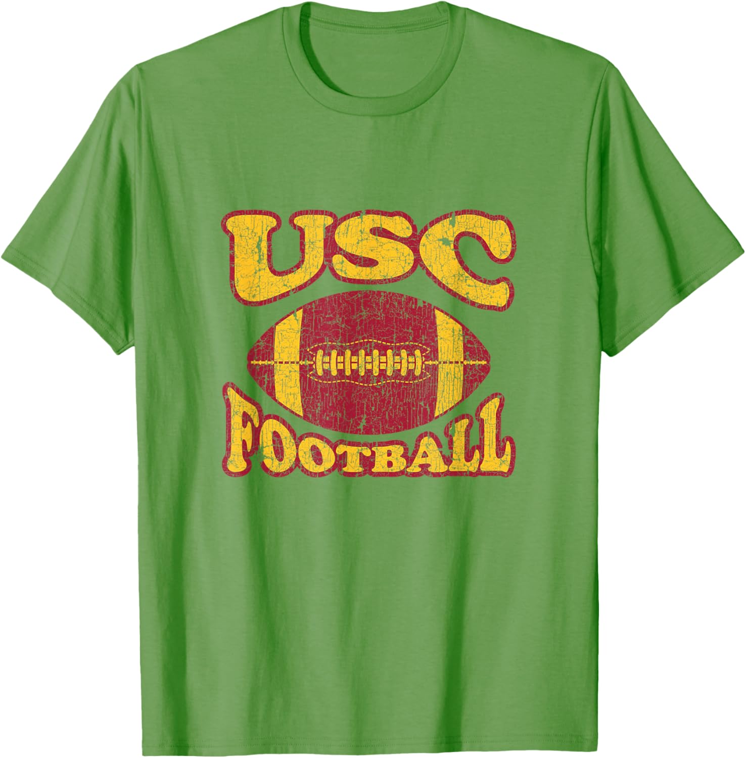 USC Trojans Distressed Retro Style Football T-Shirt for Fans - 3