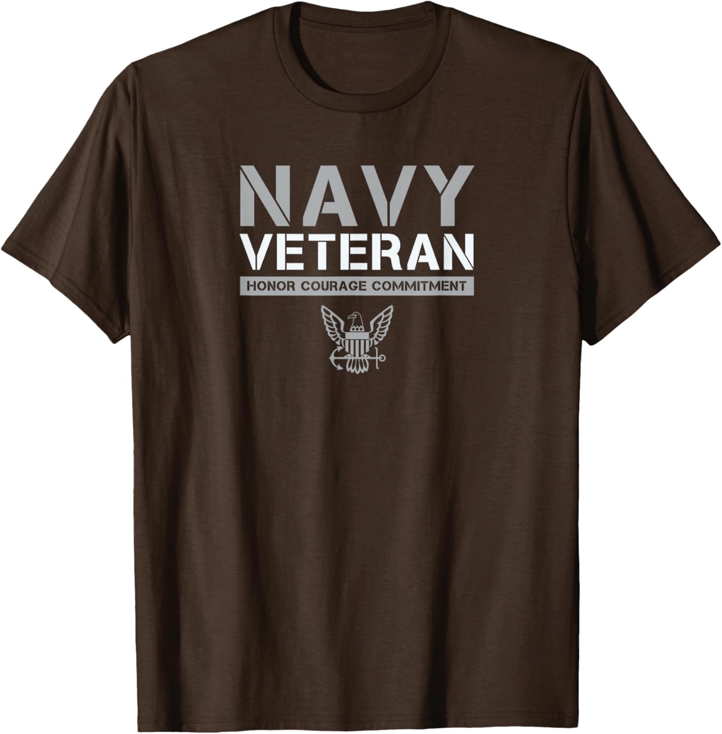 US Navy Veteran Honor Courage Commitment T-Shirt - Stylish Military Apparel - 15