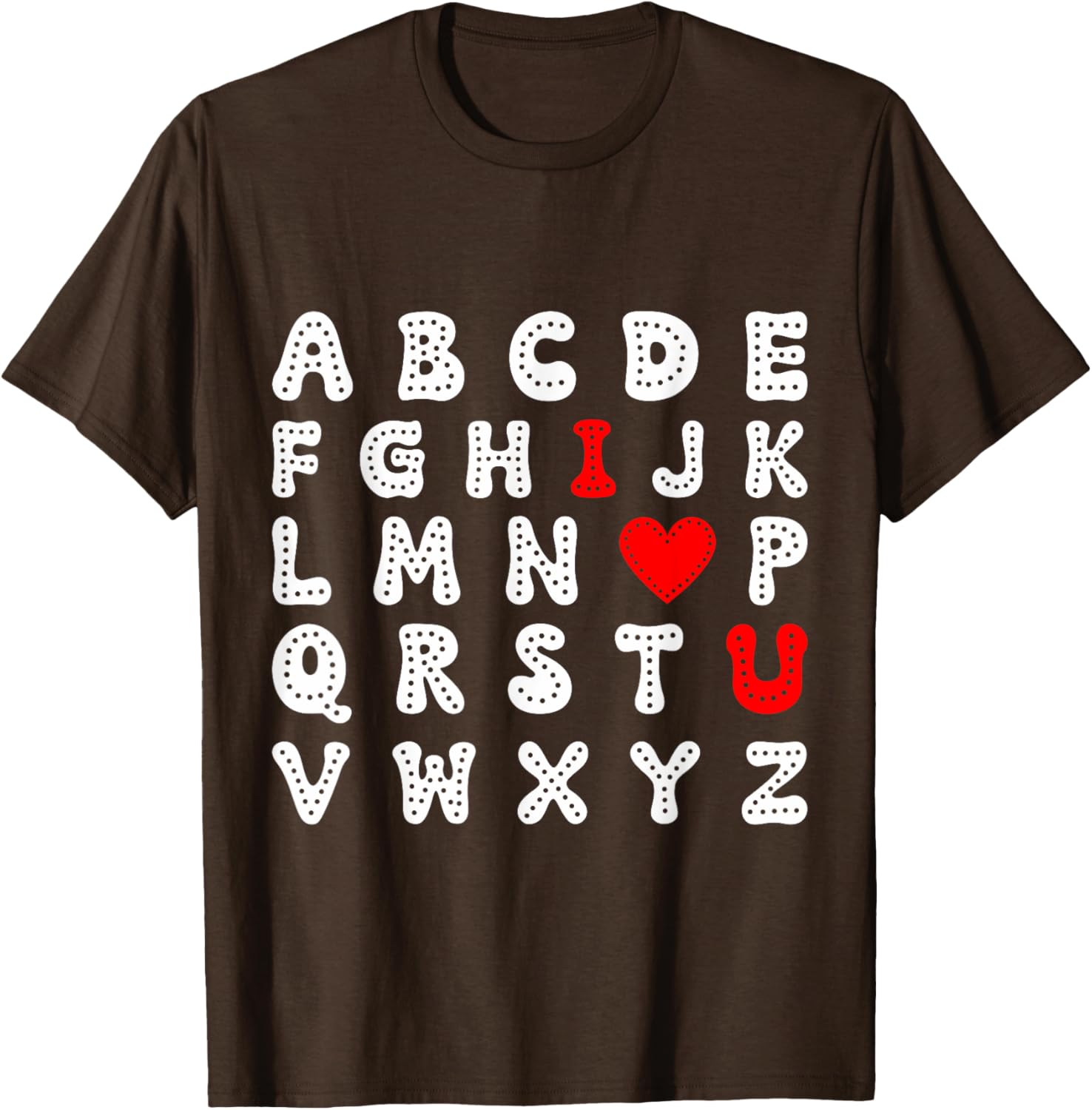 Valentine's Day ABC I Love You Toddler Boy T-Shirt for Kids - 8
