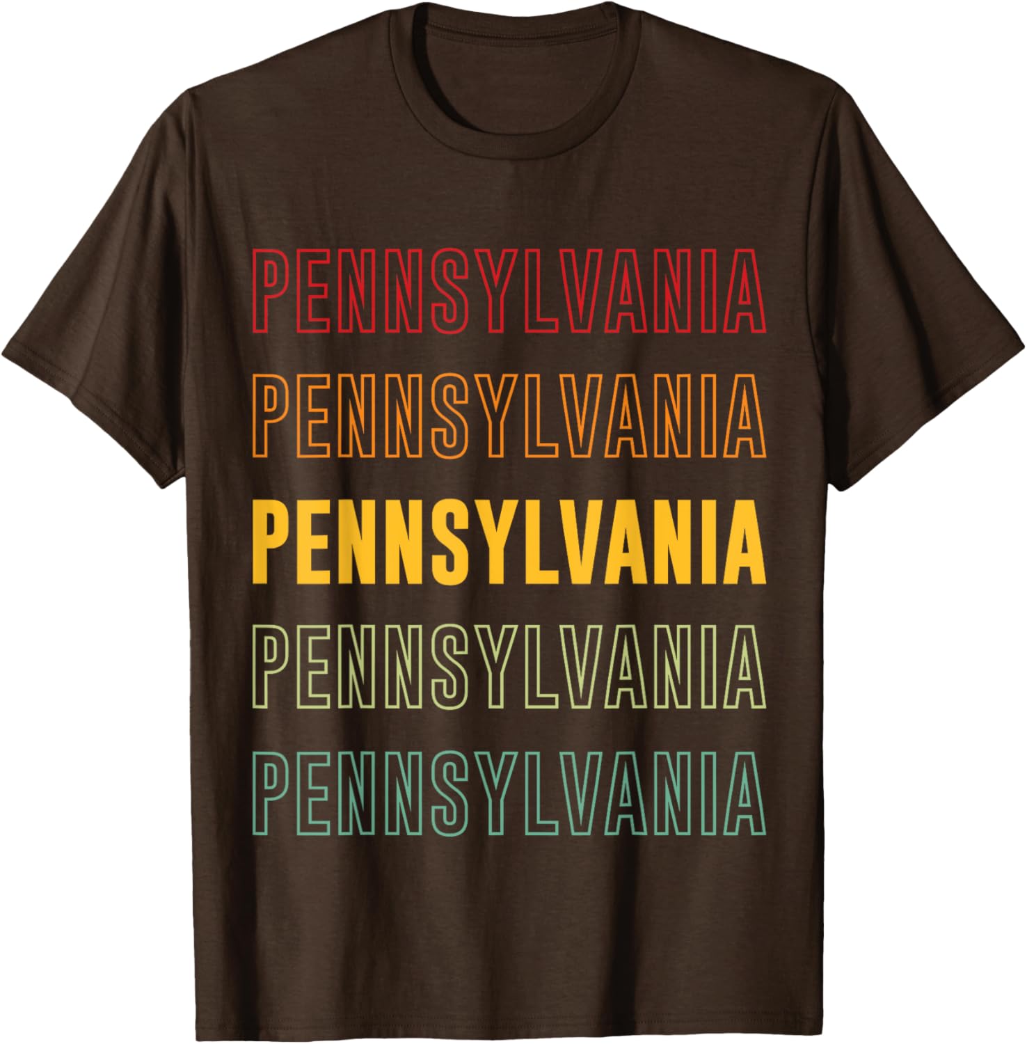 Vibrant Pennsylvania Rainbow T-Shirt for Stylish Comfort and Fun Fashion - 12