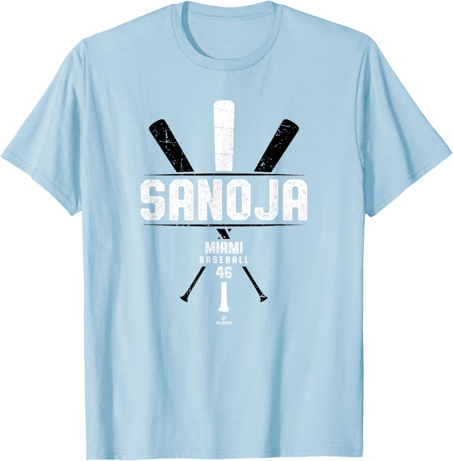 Vintage Baseball Bat Gameday T-Shirt for Miami Fans by Javier Sanoja - 2