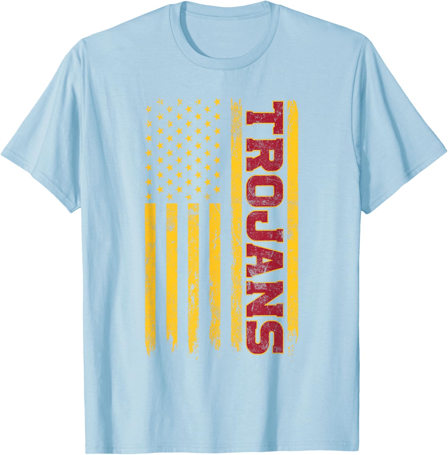 USC Trojans American Flag T-Shirt for Sports Fans and Outdoors Fun - 6