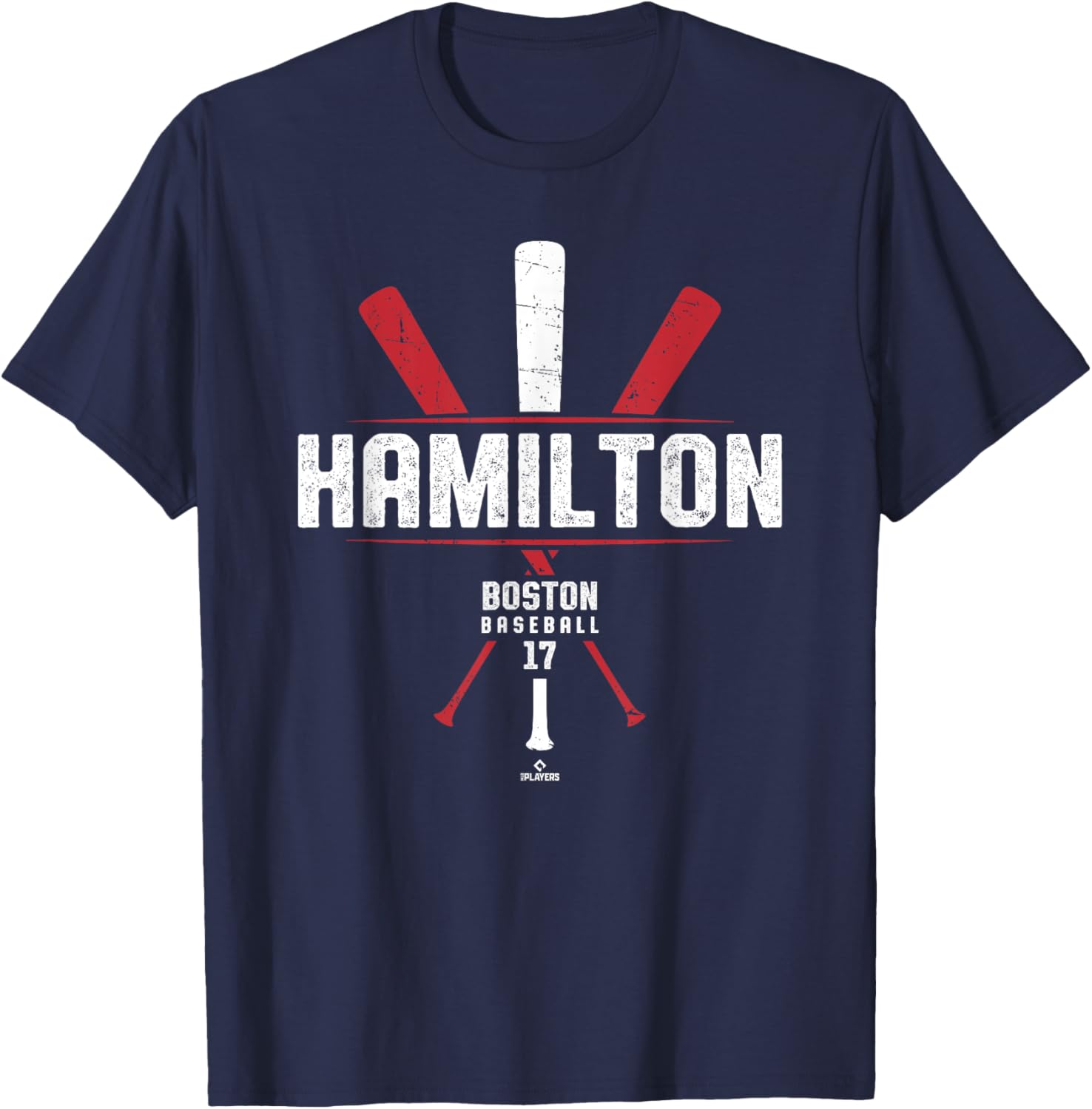 Vintage Baseball Bat Gameday T-Shirt for David Hamilton Boston Fans - 5