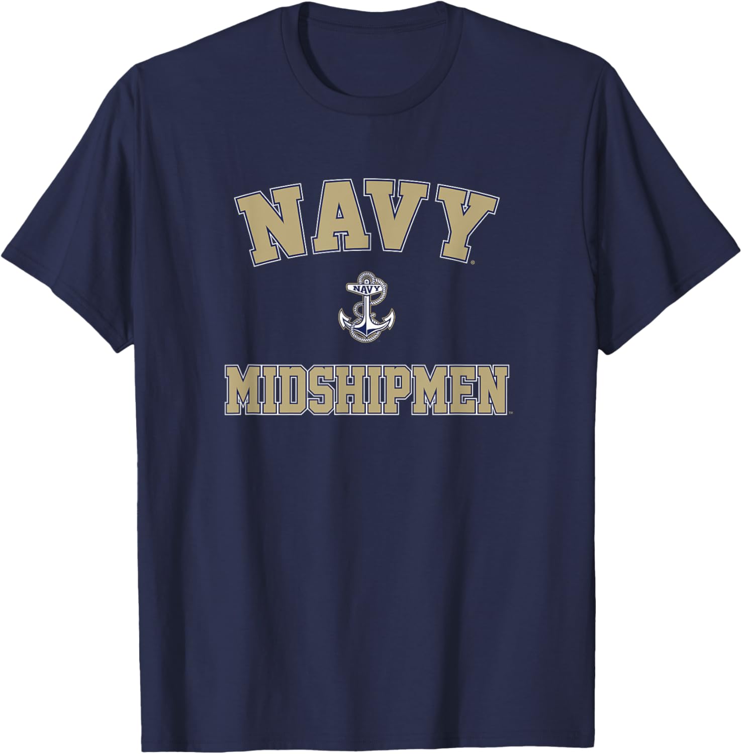 US Naval Academy Navy Midshipmen Classic T-Shirt for Sports and Outdoors - 1