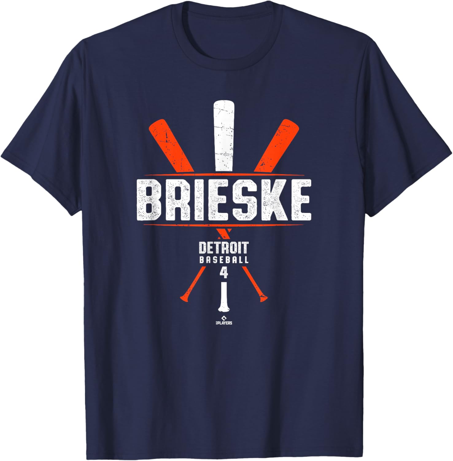 Vintage Baseball Bat Gameday T-Shirt for Beau Brieske Detroit Fans - 1