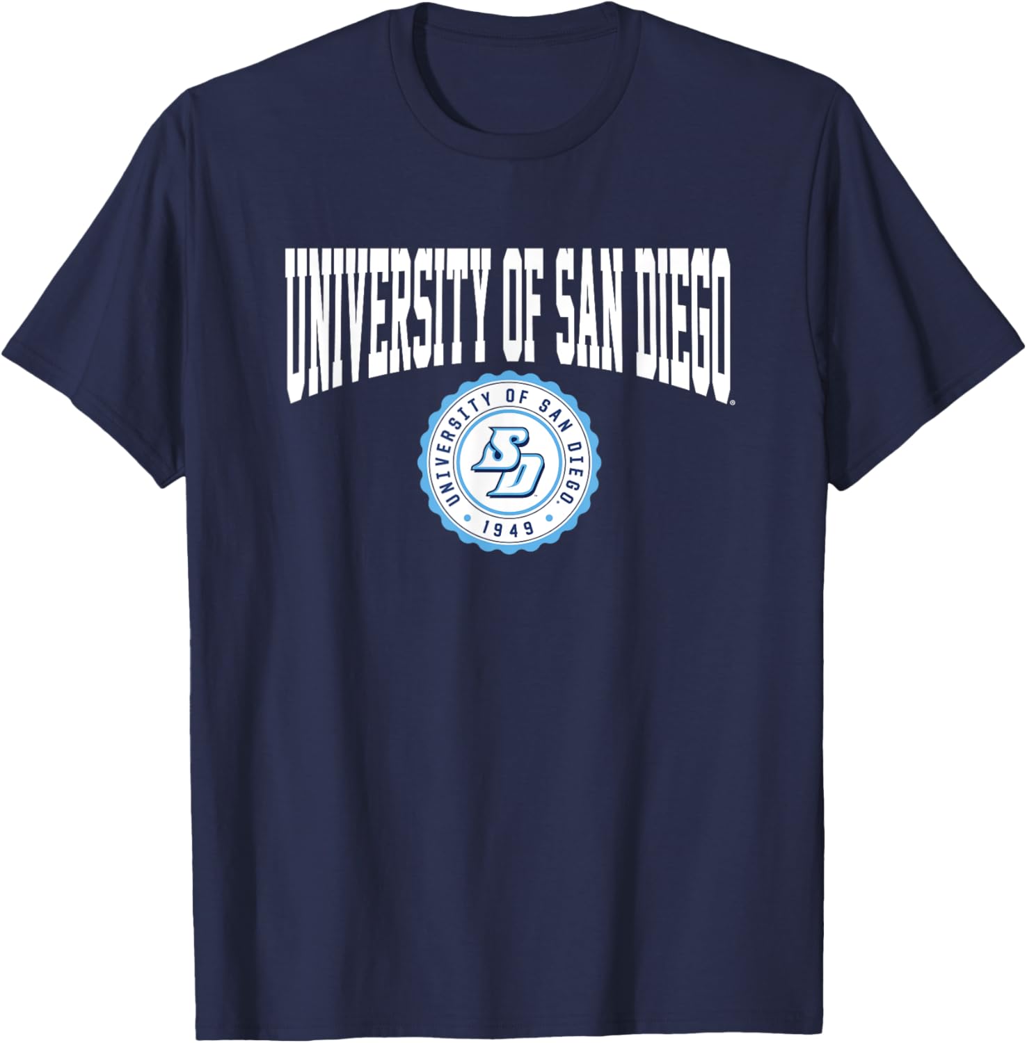 University of San Diego Toreros Collegiate Seal T-Shirt for Fans and Athletes - 1