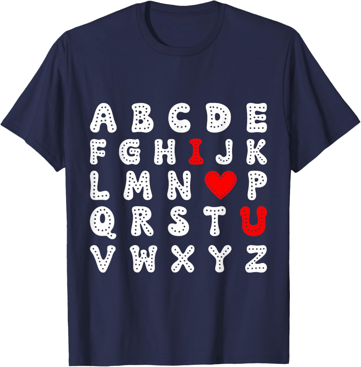 Valentine's Day ABC I Love You Toddler Boy T-Shirt for Kids - 11