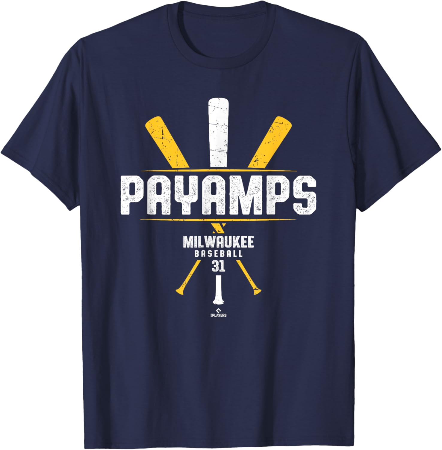 Vintage Baseball Bat Gameday Joel Payamps Milwaukee T-Shirt for Fans - 4