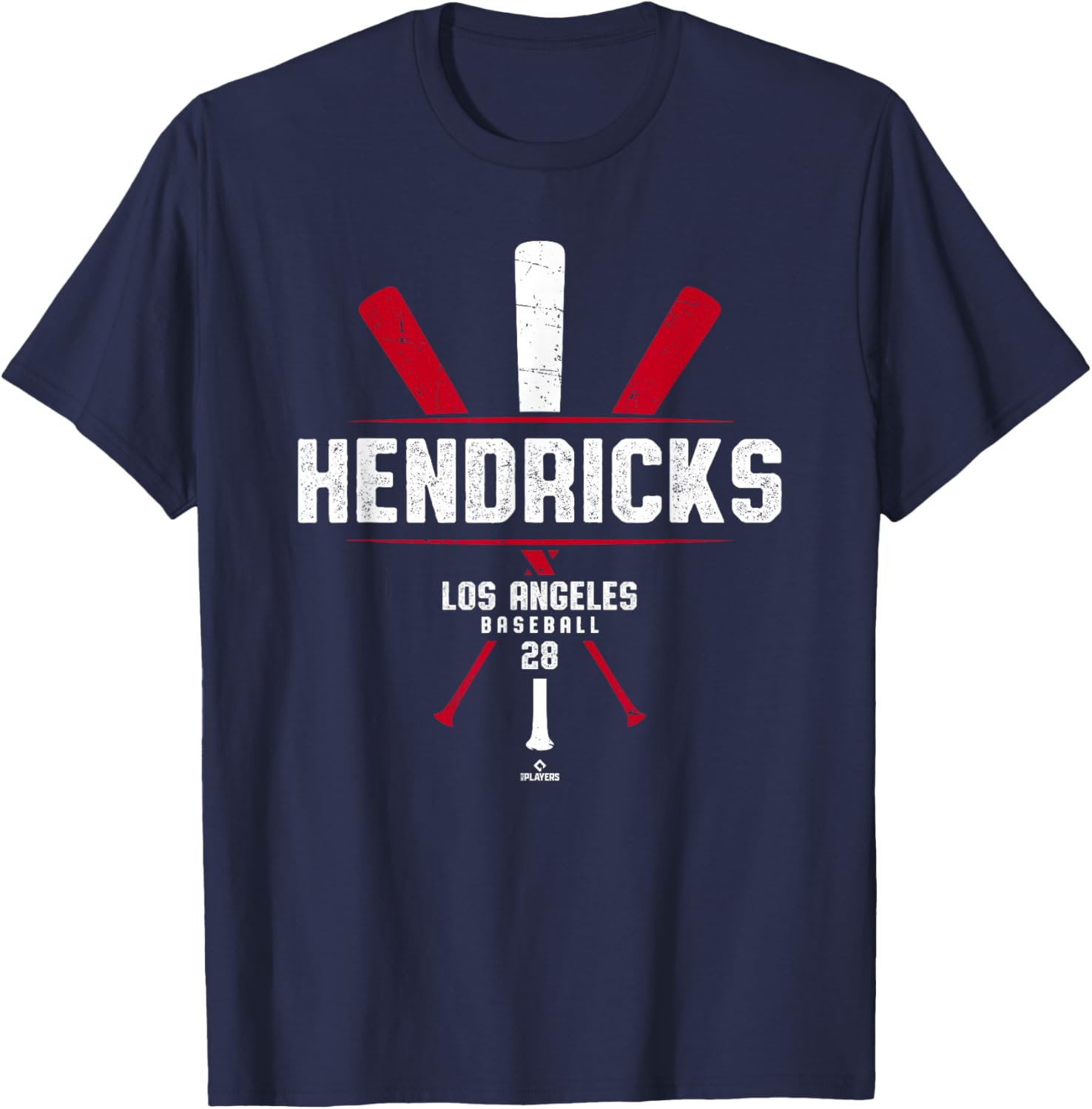 Vintage Baseball Bat Gameday Kyle Hendricks Los Angeles T-Shirt - 1