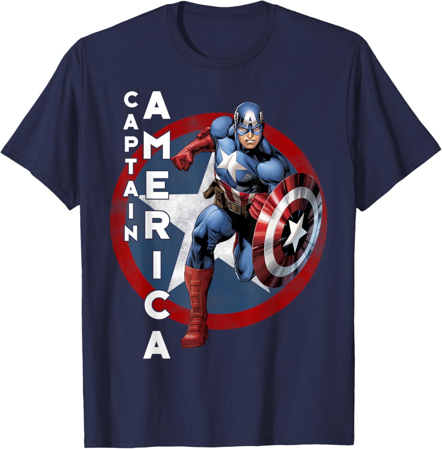 Vintage Captain America T-Shirt Marvel Avengers Icon for Fans and Collectors - 7