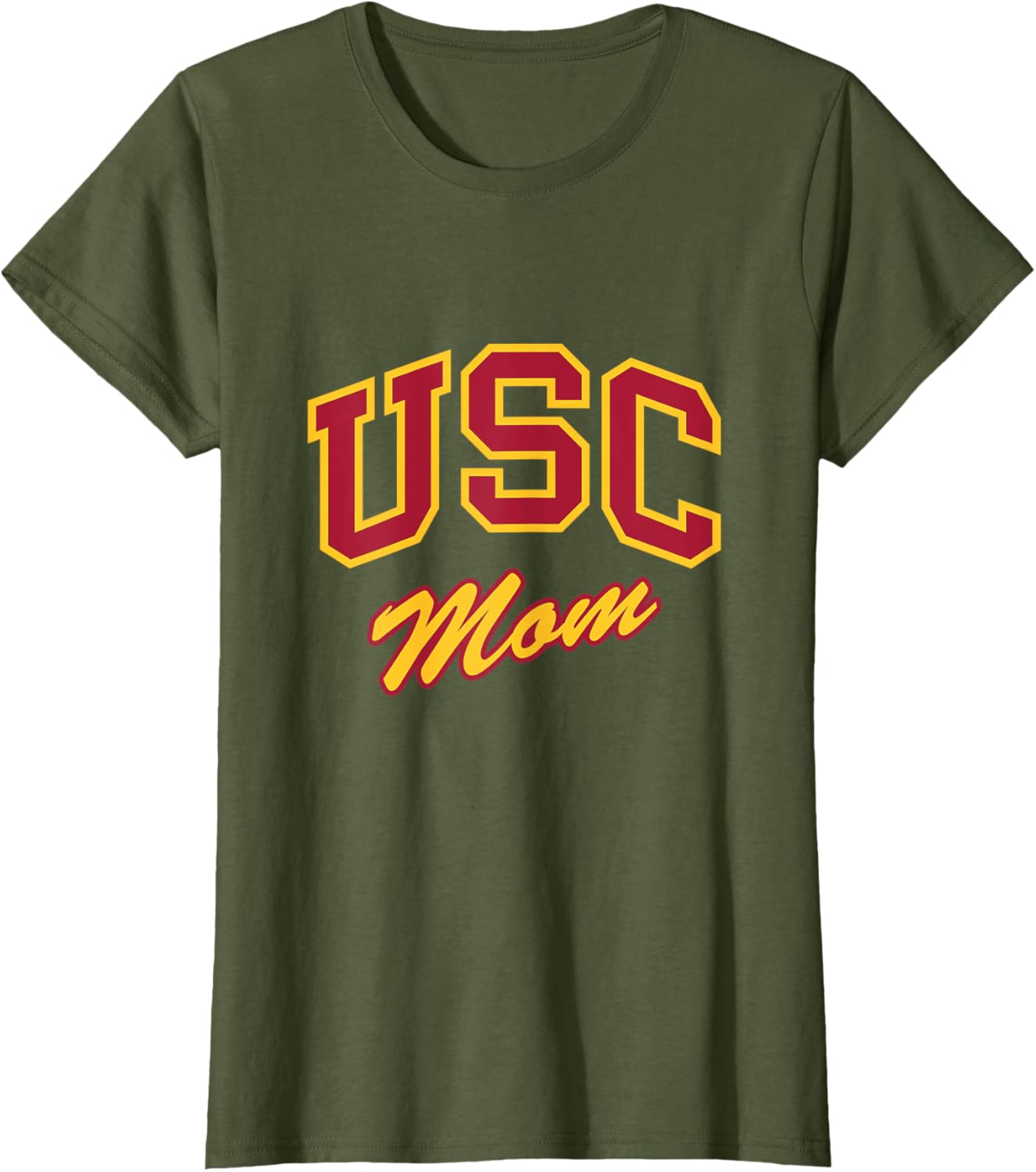USC Mom Retro Script T-Shirt Perfect for Sports and Outdoor Activities - 8