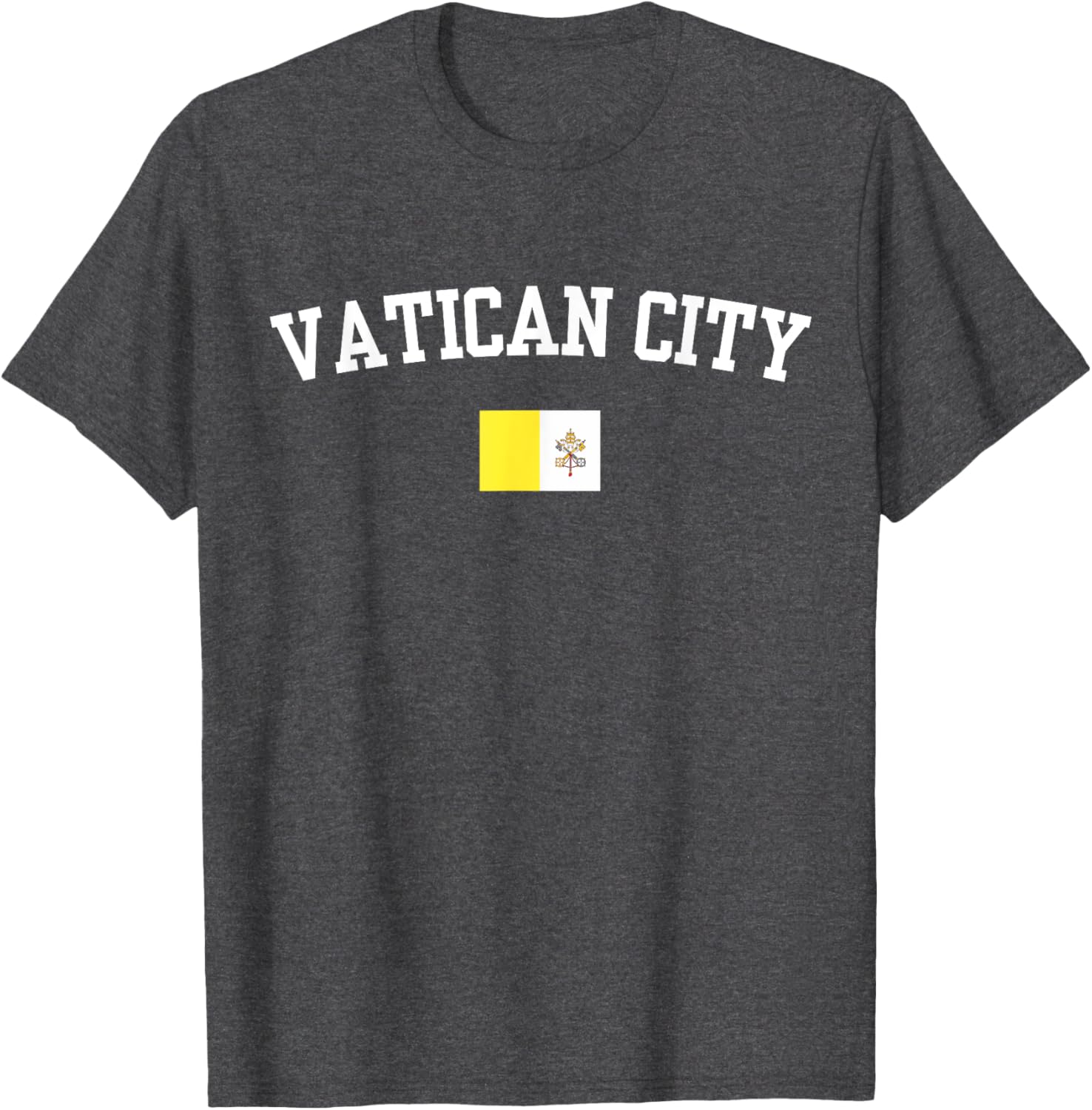 Vatican City Flag Travel T-Shirt Perfect for Souvenir Lovers - 1