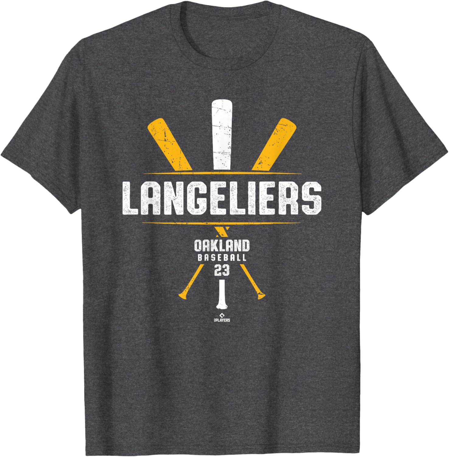 Vintage Baseball Bat Gameday Shea Langeliers Oakland T-Shirt for Fans - 1