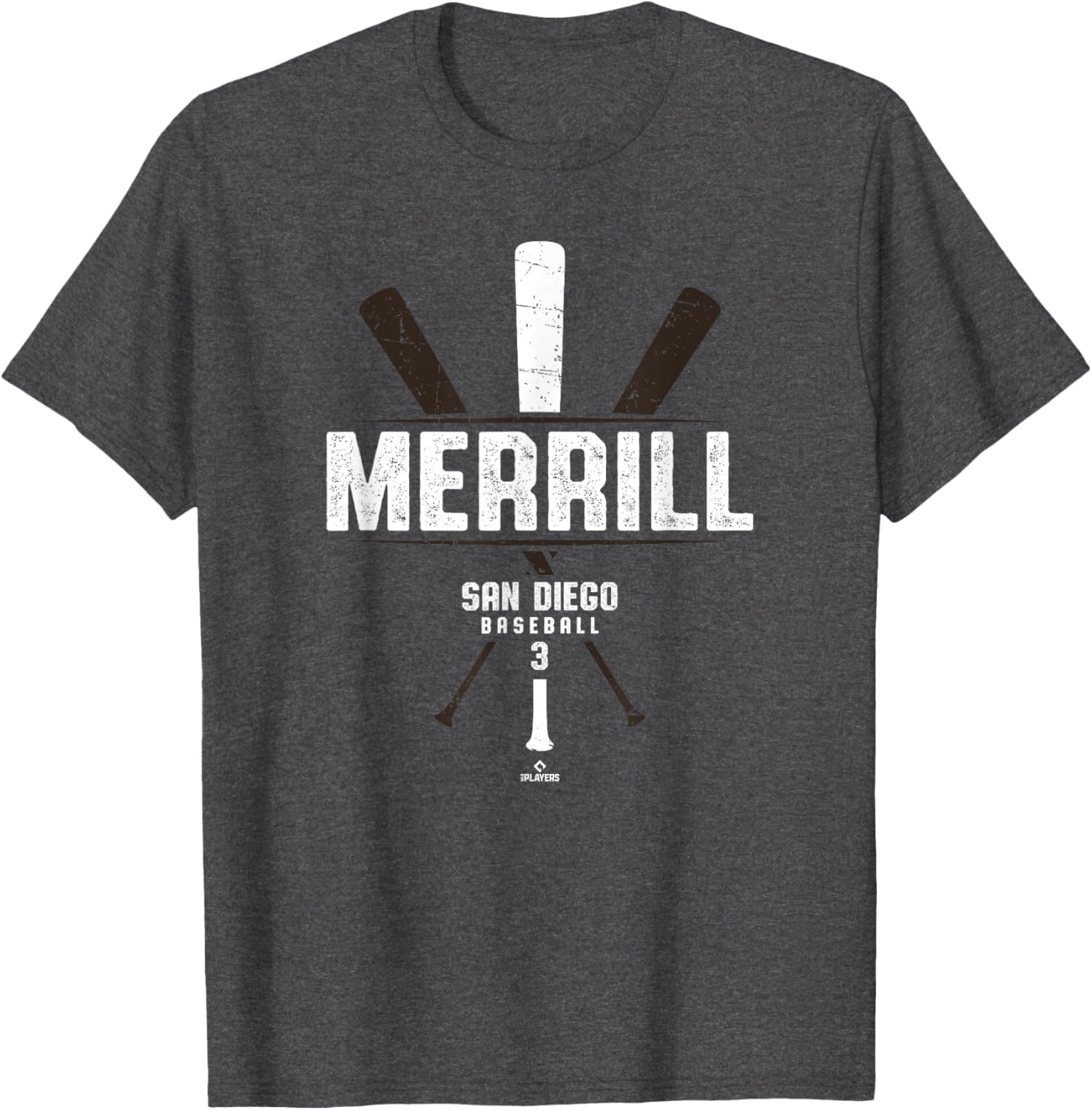 Vintage Baseball Bat Gameday Jackson Merrill San Diego T-Shirt for Fans - 1
