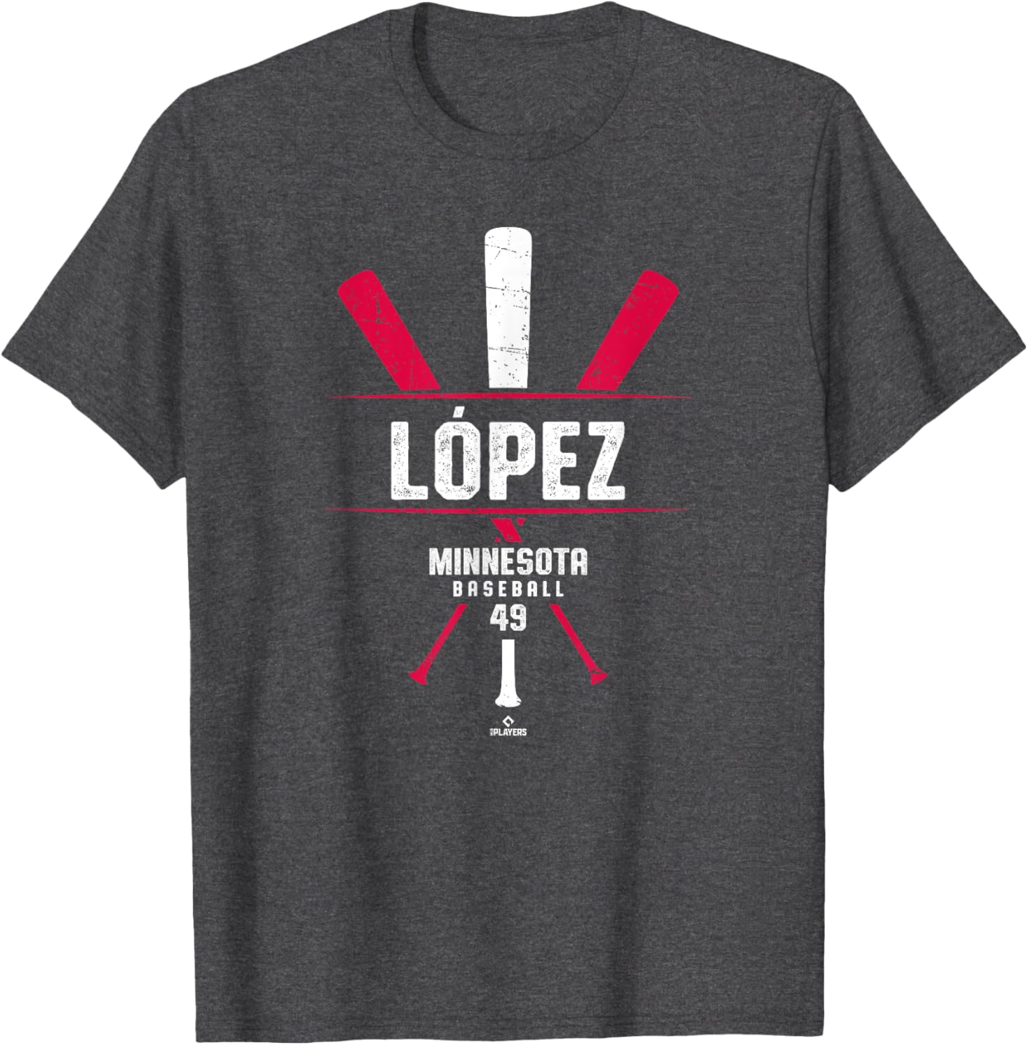 Vintage Baseball Bat Gameday Pablo Lopez Minnesota Baseball T-Shirt - 4