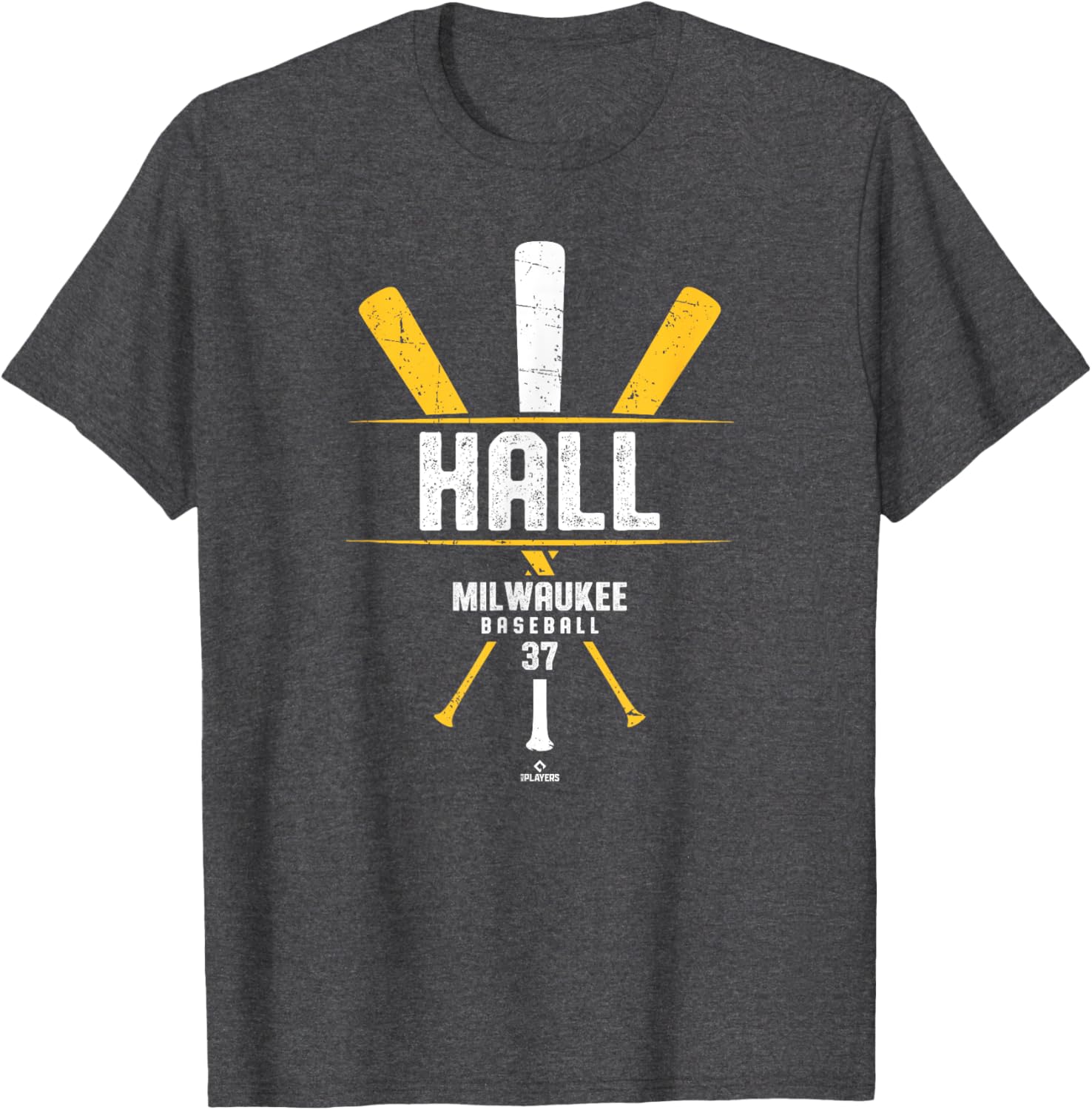 Vintage Baseball Bat Gameday DL Hall Milwaukee Baseball T-Shirt Fashion - 4