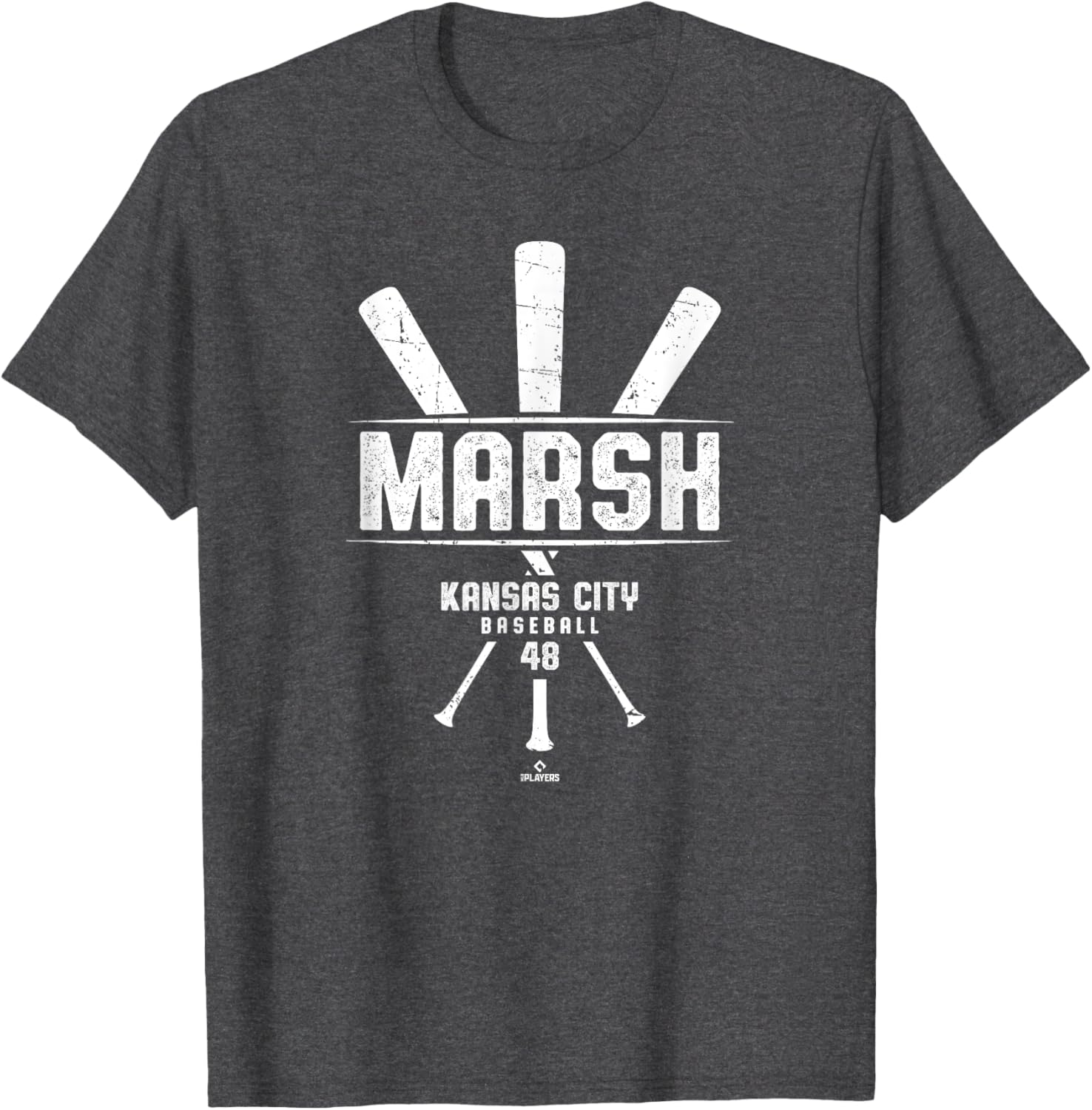 Vintage Baseball Bat Gameday T-Shirt for Alec Marsh Kansas City Fans - 5