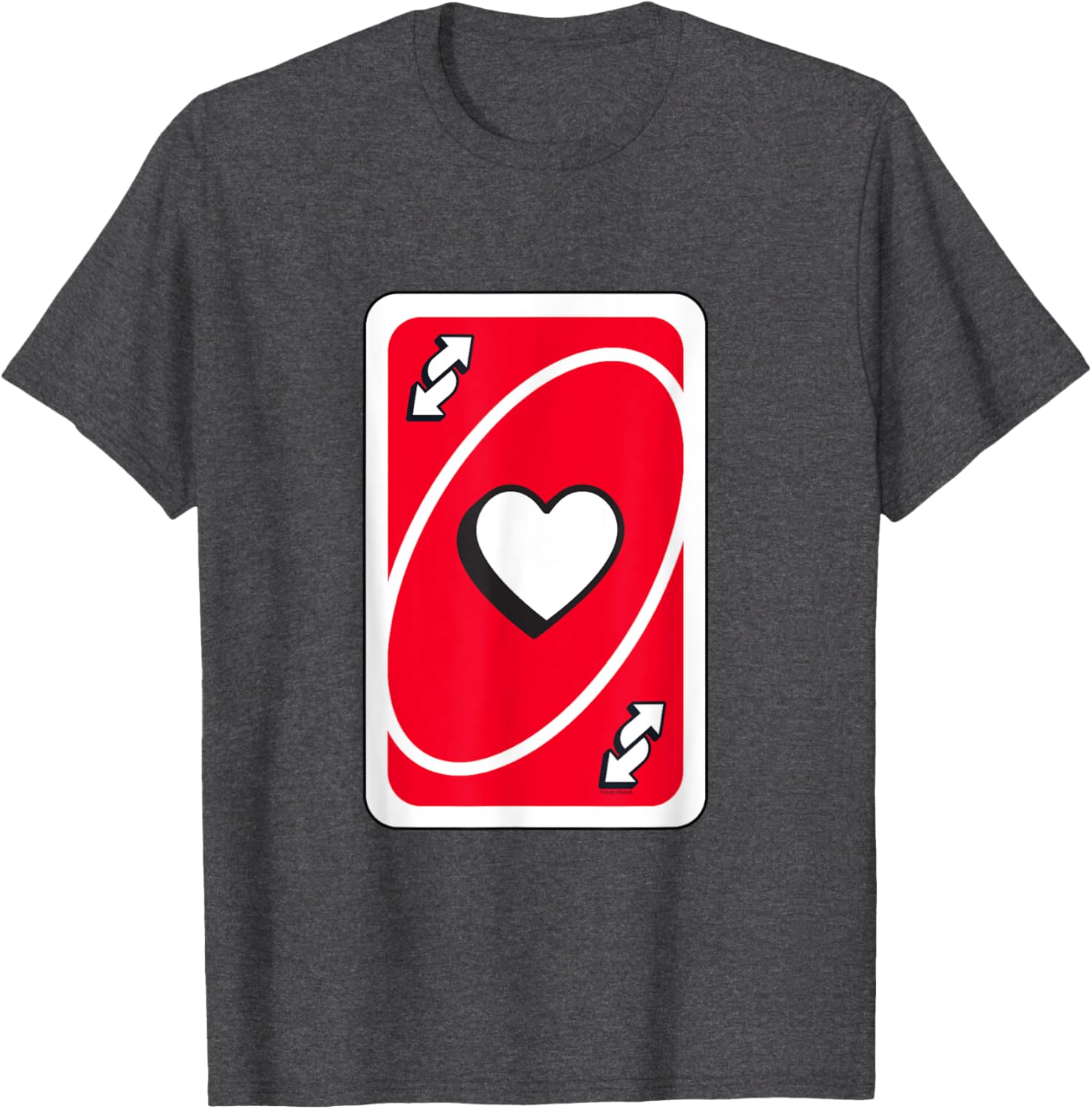UNO Valentine's Day Red Reverse Card T-Shirt for Fun Celebrations - 13