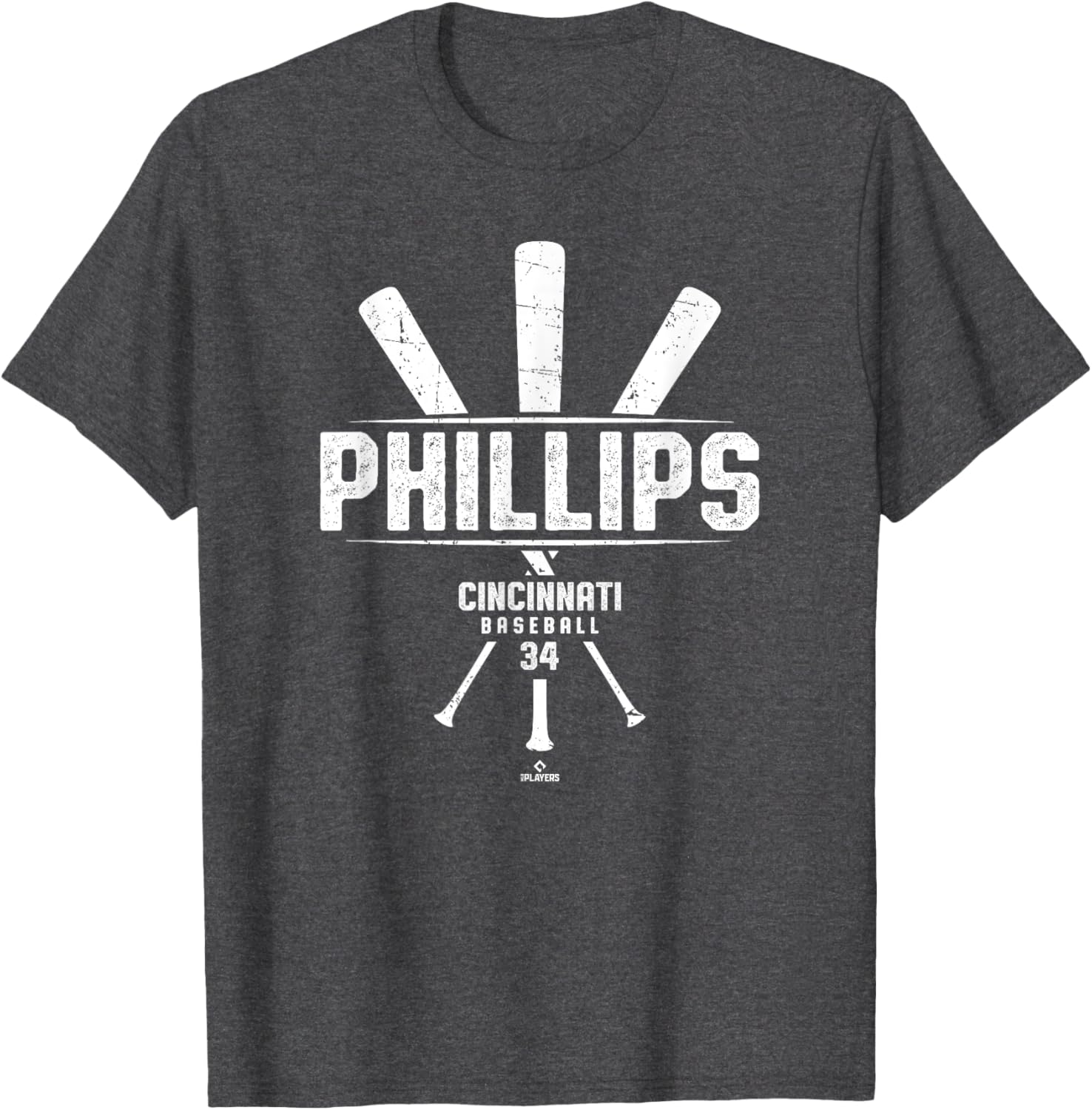 Vintage Baseball Bat Gameday Connor Phillips Cincinnati T-Shirt for Fans - 1