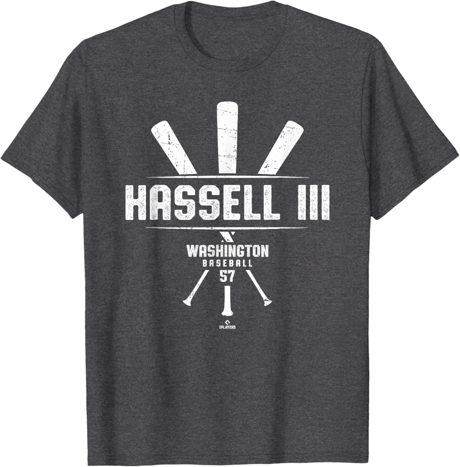 Vintage Baseball Bat Gameday Robert Hassell III Washington T-Shirt - 4