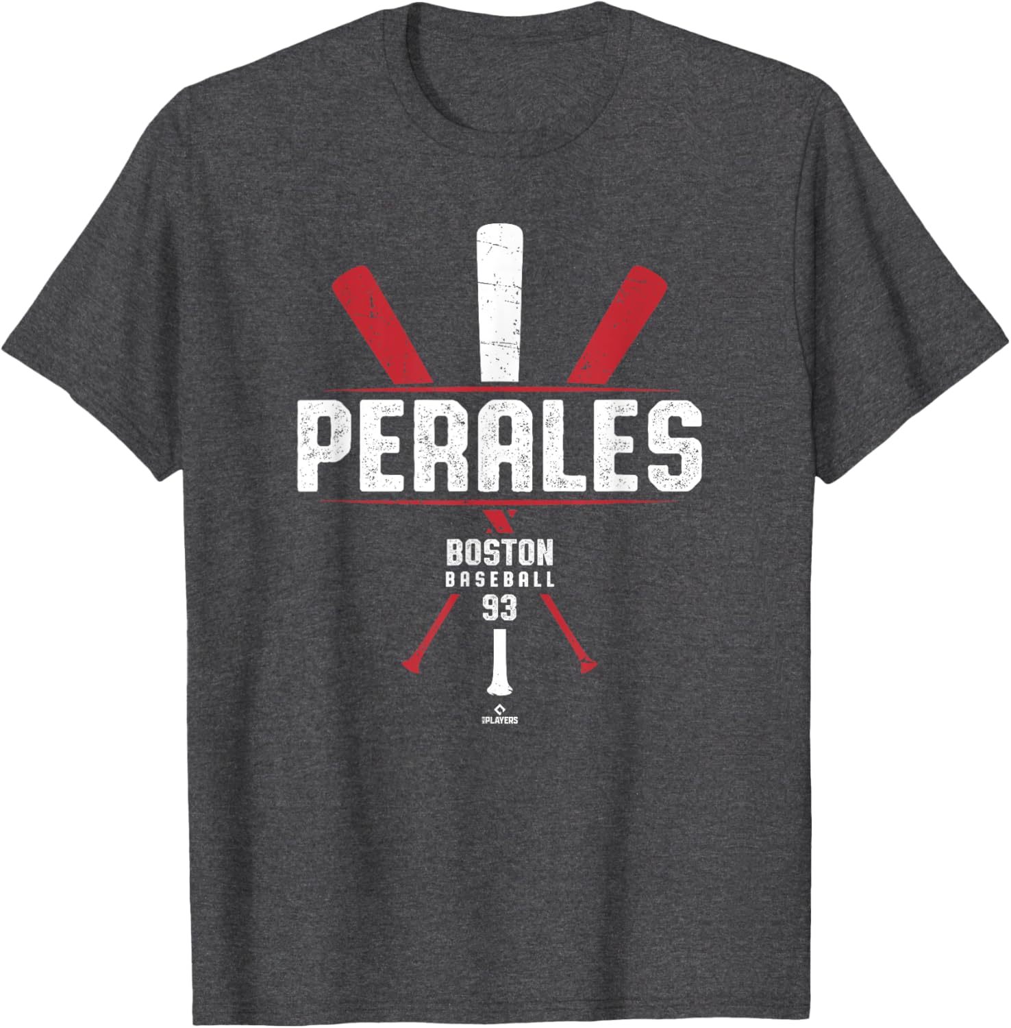 Vintage Baseball Bat Gameday T-Shirt Featuring Luis Perales Boston Design - 3