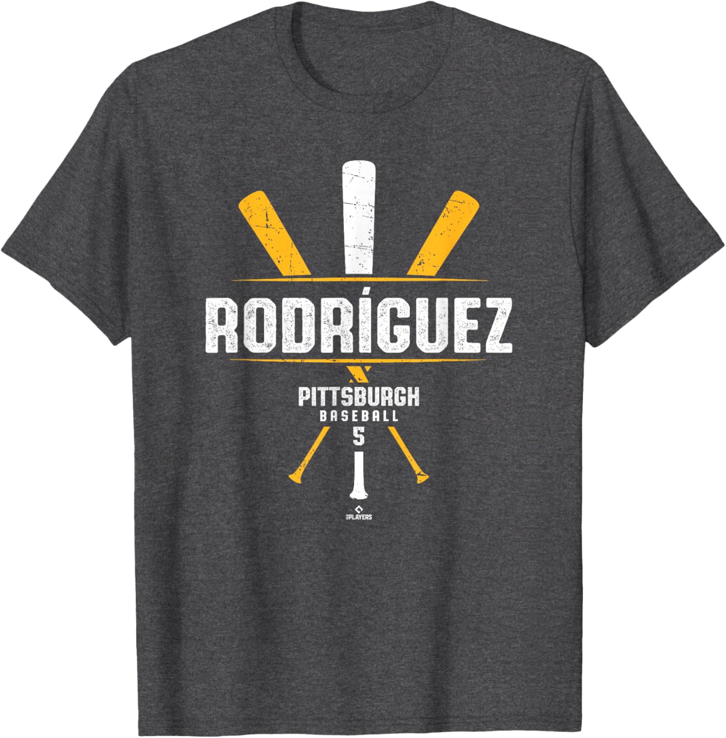 Vintage Baseball Bat Gameday Endy Rodriguez Pittsburgh T-Shirt for Fans - 1