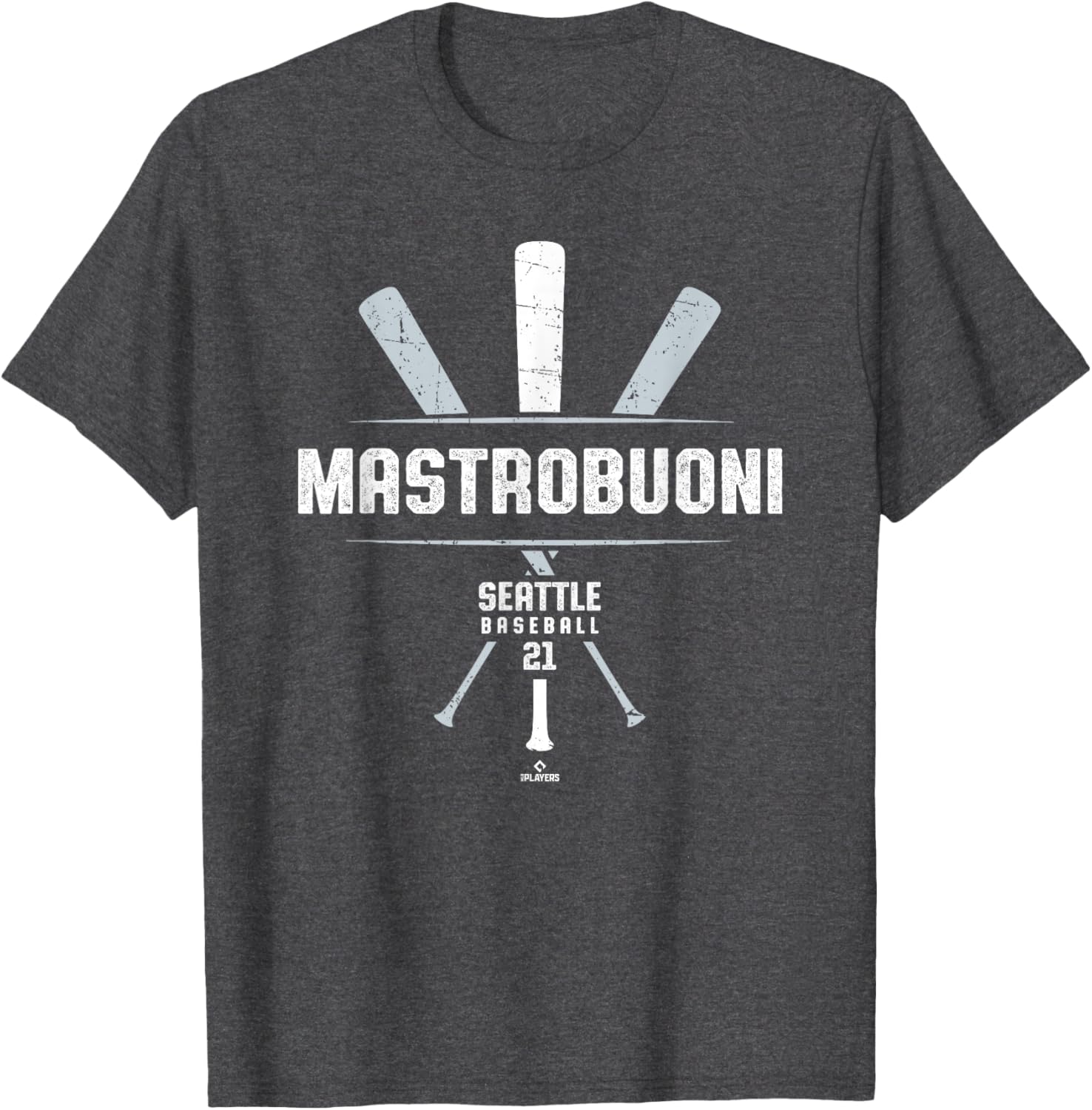 Vintage Baseball Bat Seattle T-Shirt Gameday Miles Mastrobuoni Apparel - 3