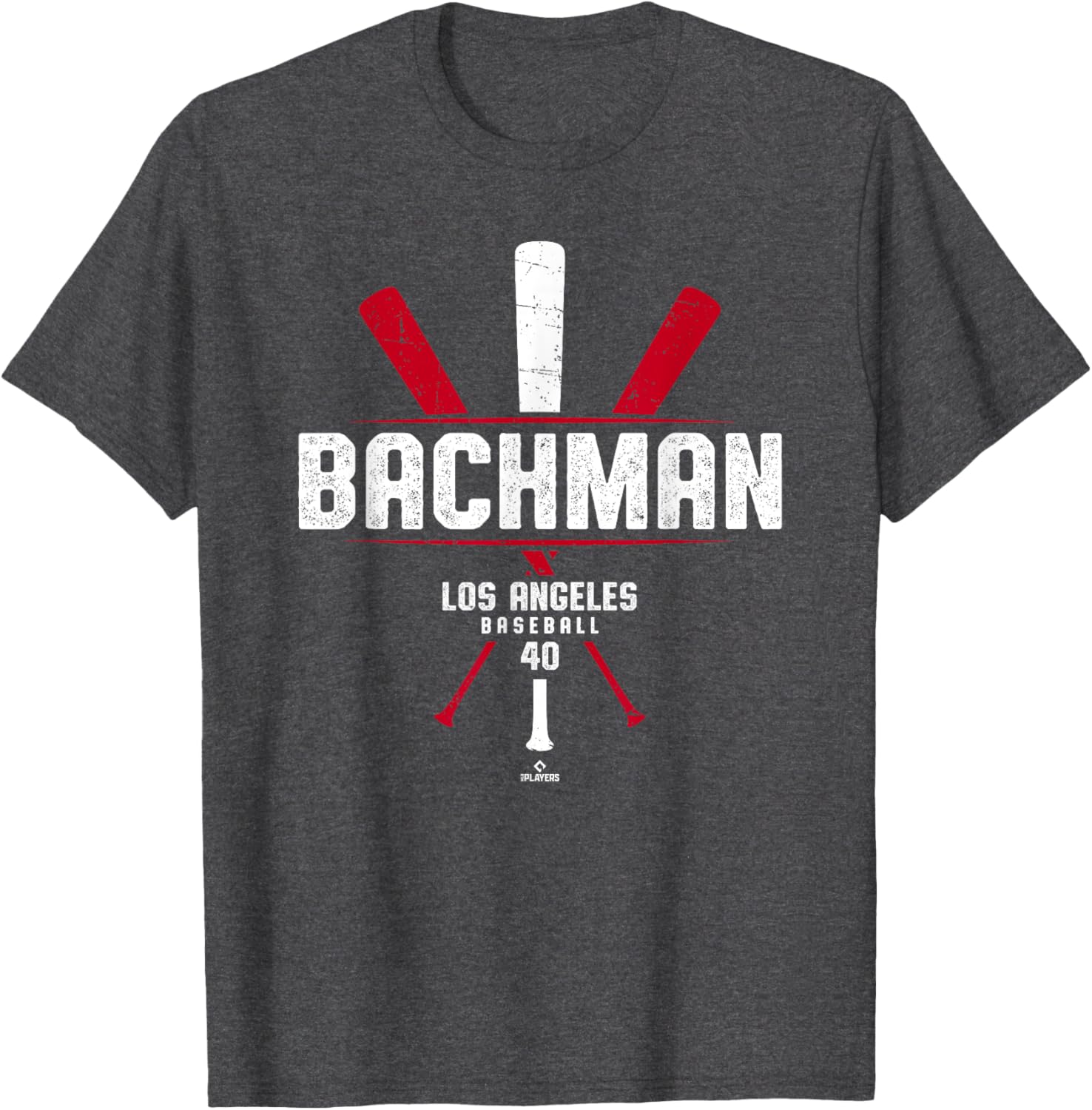 Vintage Baseball Bat Gameday T-Shirt for Sam Bachman Los Angeles Fans - 3