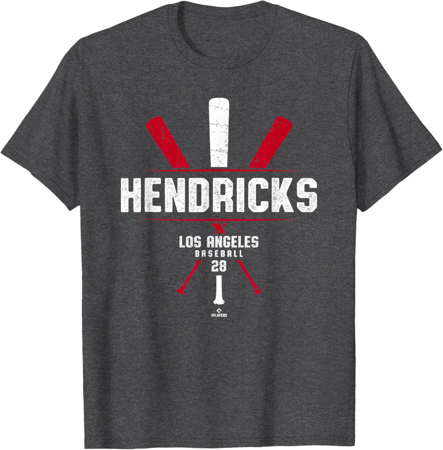 Vintage Baseball Bat Gameday Kyle Hendricks Los Angeles T-Shirt - 2