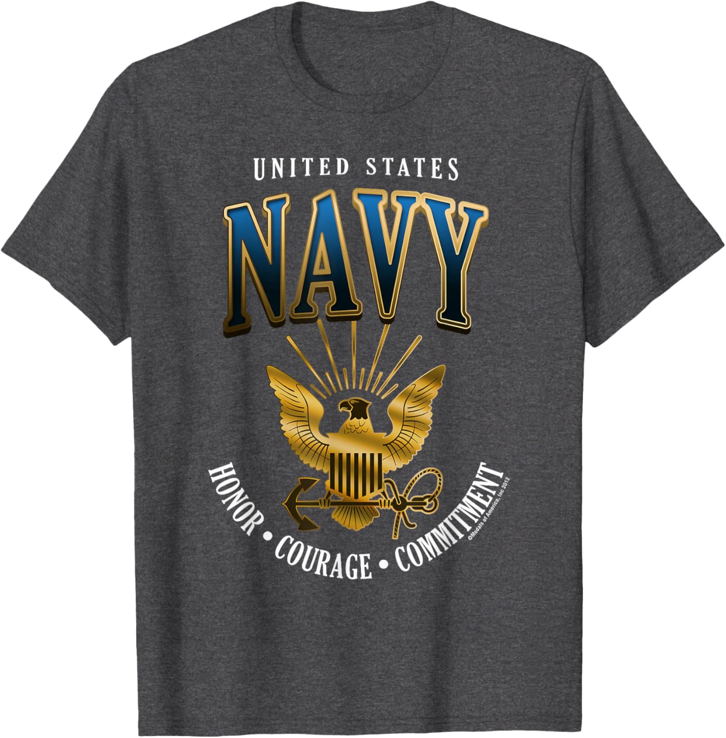 United States Navy Honor Courage Commitment T-Shirt for Proud Fans - 6